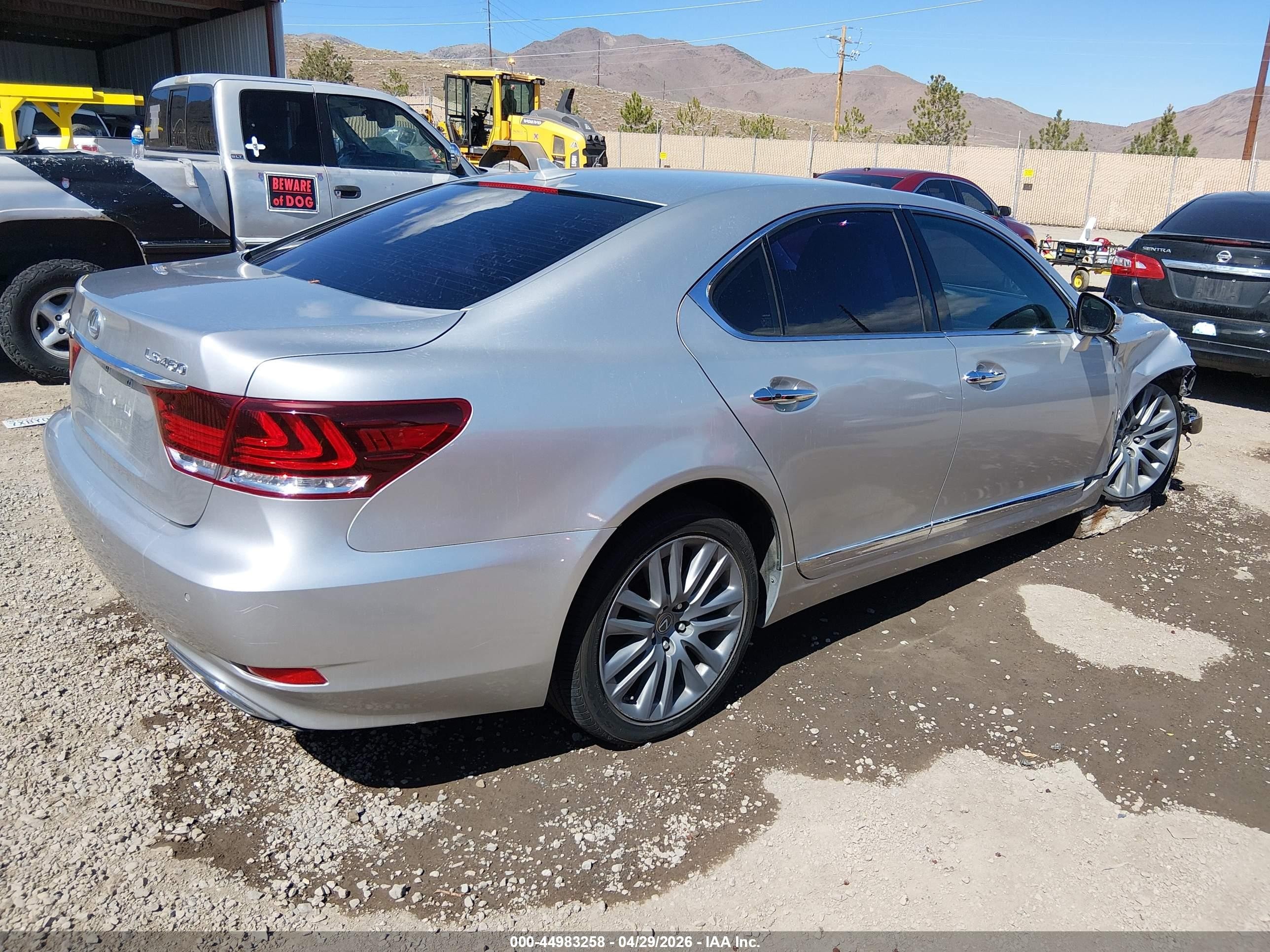 2013 Lexus Ls 460   Silver vin: JTHBL1EF3D5120093