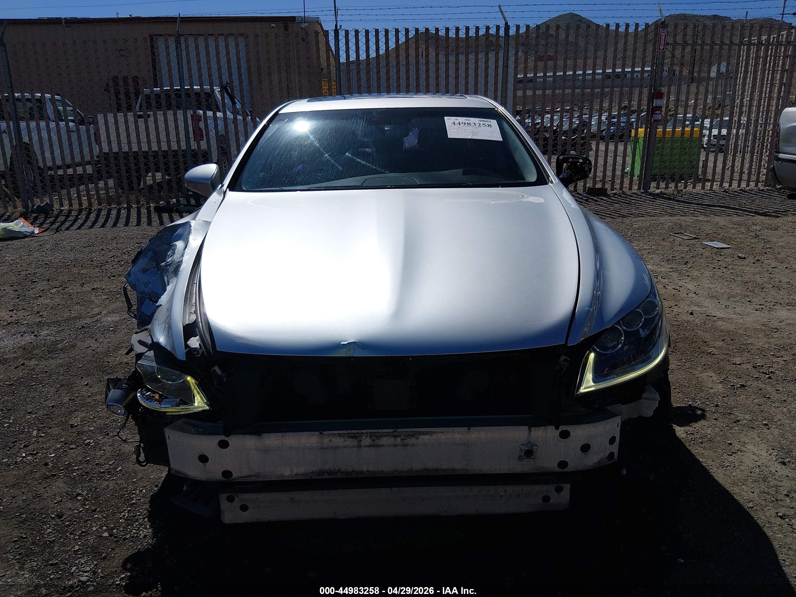 2013 Lexus Ls 460   Silver vin: JTHBL1EF3D5120093