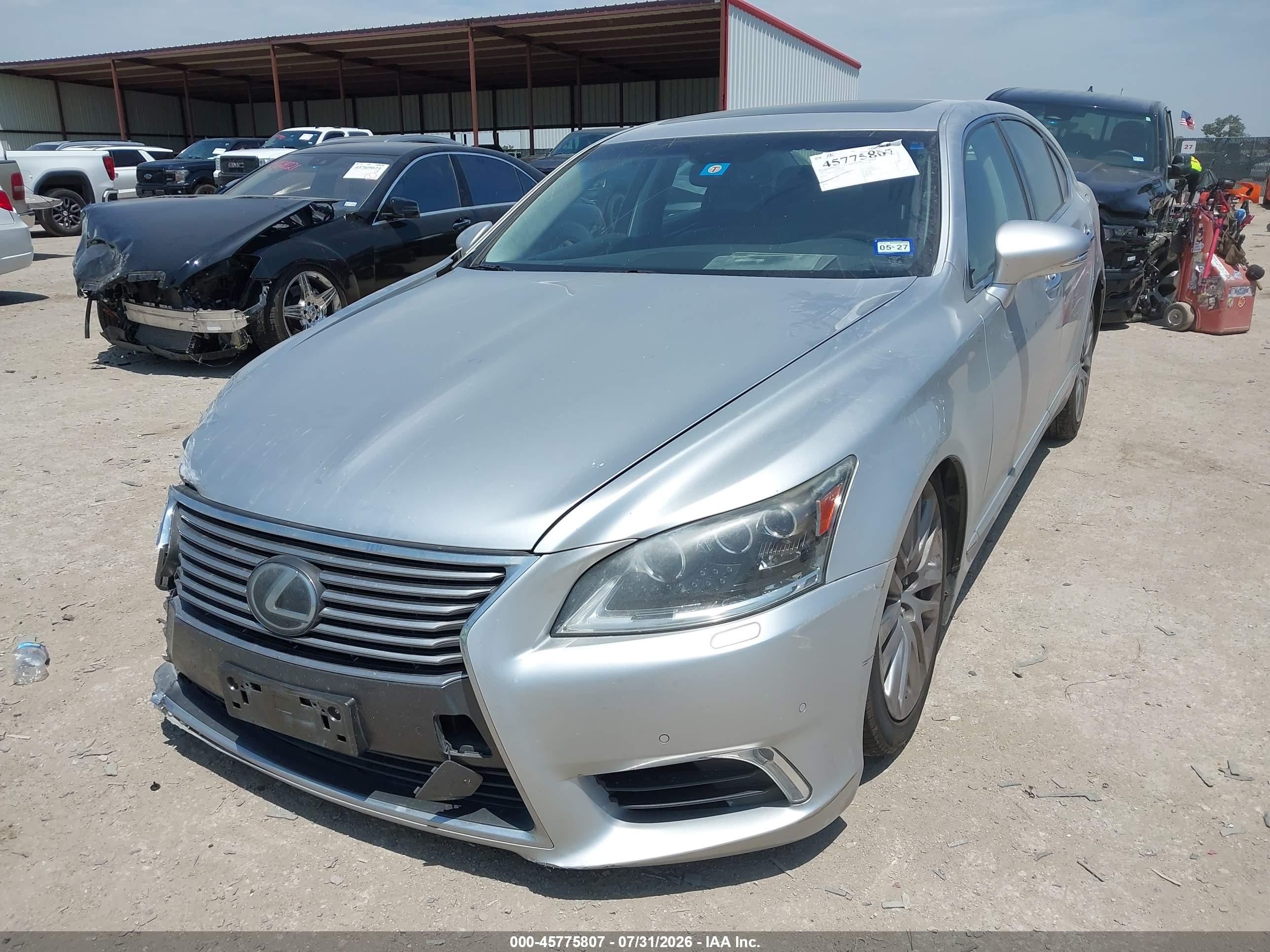2013 Lexus Ls 460   Silver vin: JTHBL1EF5D5118975