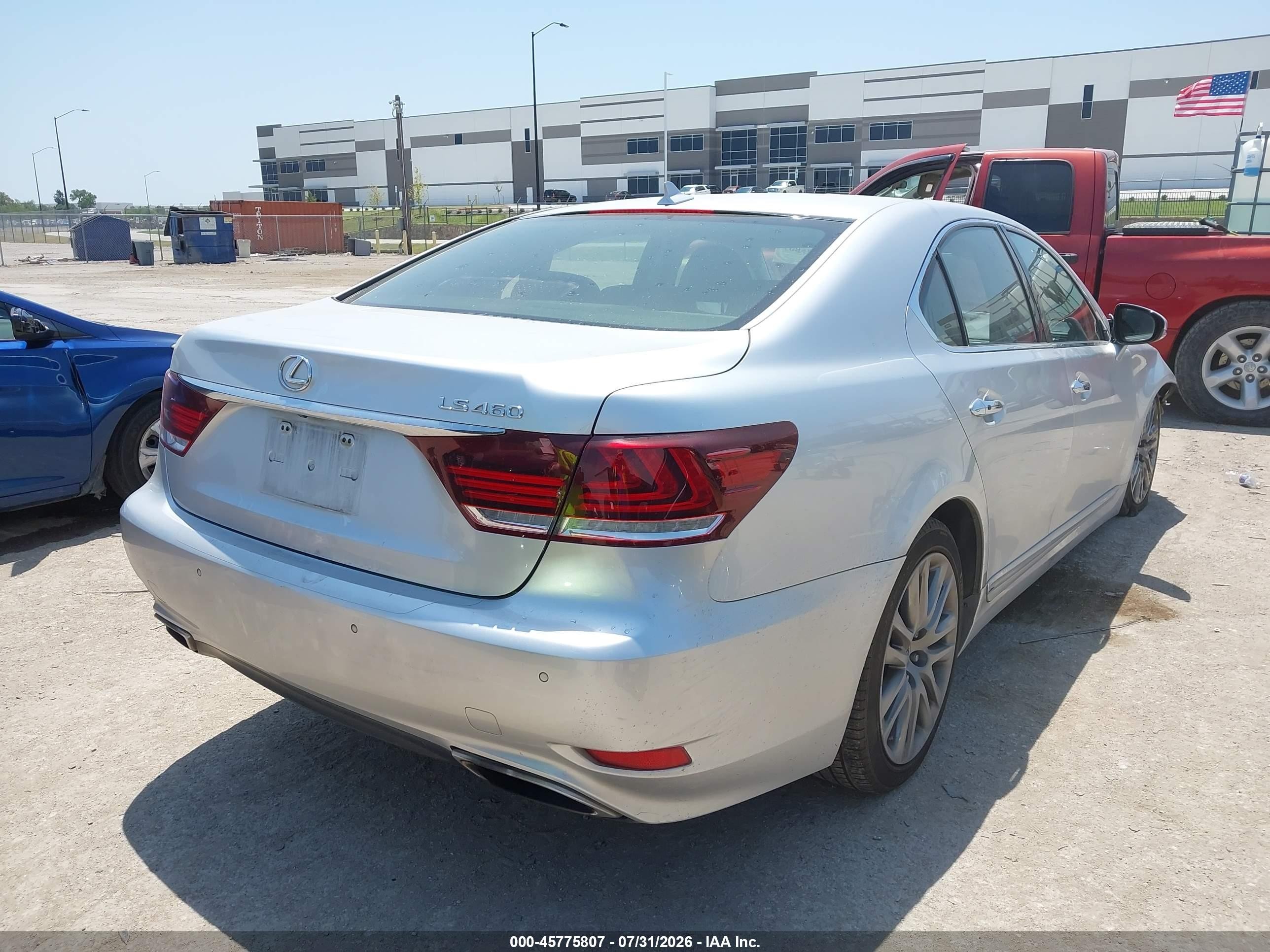 2013 Lexus Ls 460   Silver vin: JTHBL1EF5D5118975