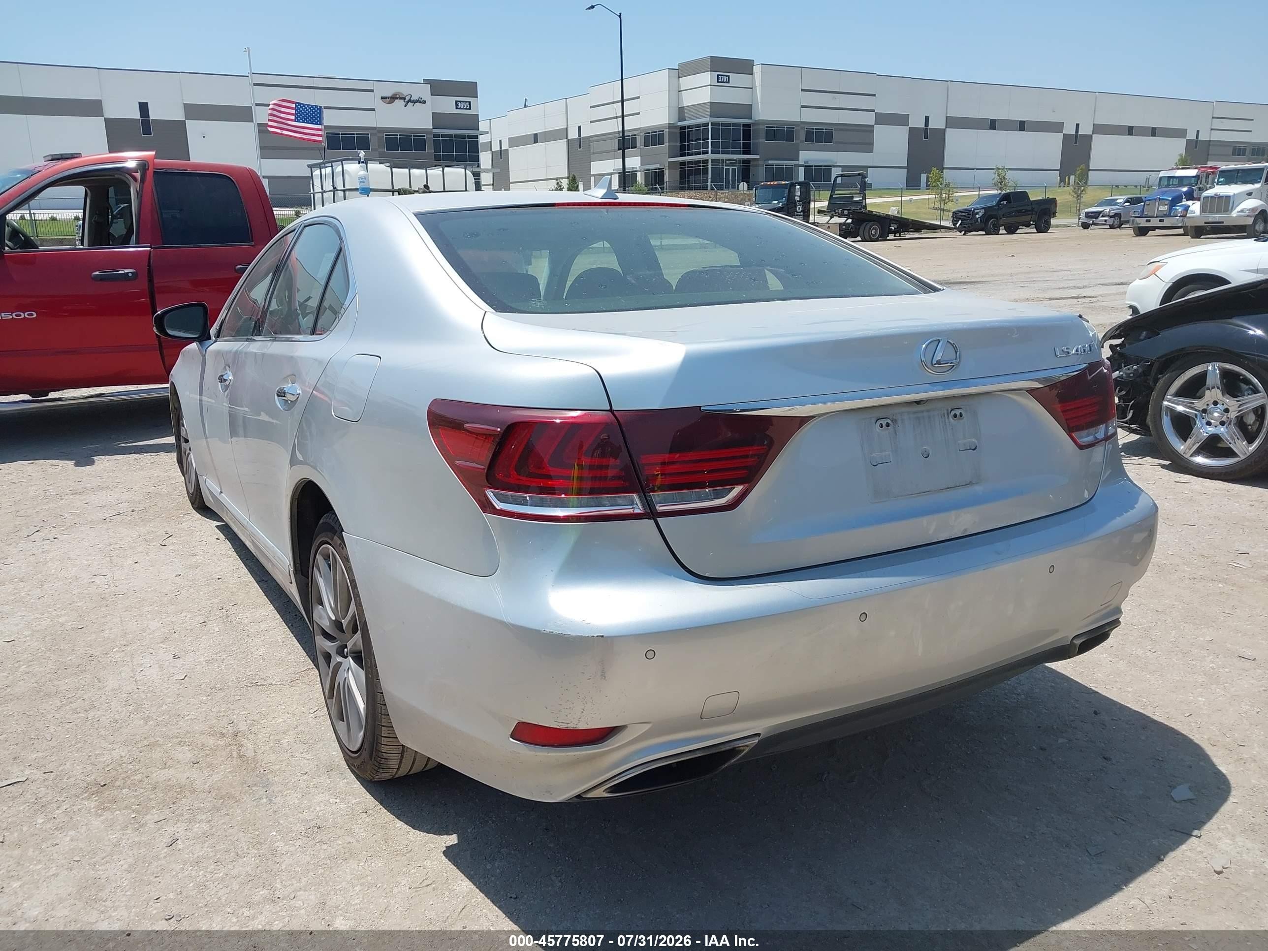 2013 Lexus Ls 460   Silver vin: JTHBL1EF5D5118975
