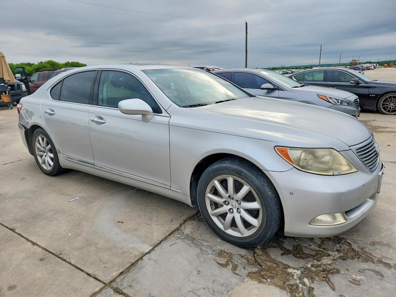2007 Lexus Ls 460 Silver vin: JTHBL46F075029397
