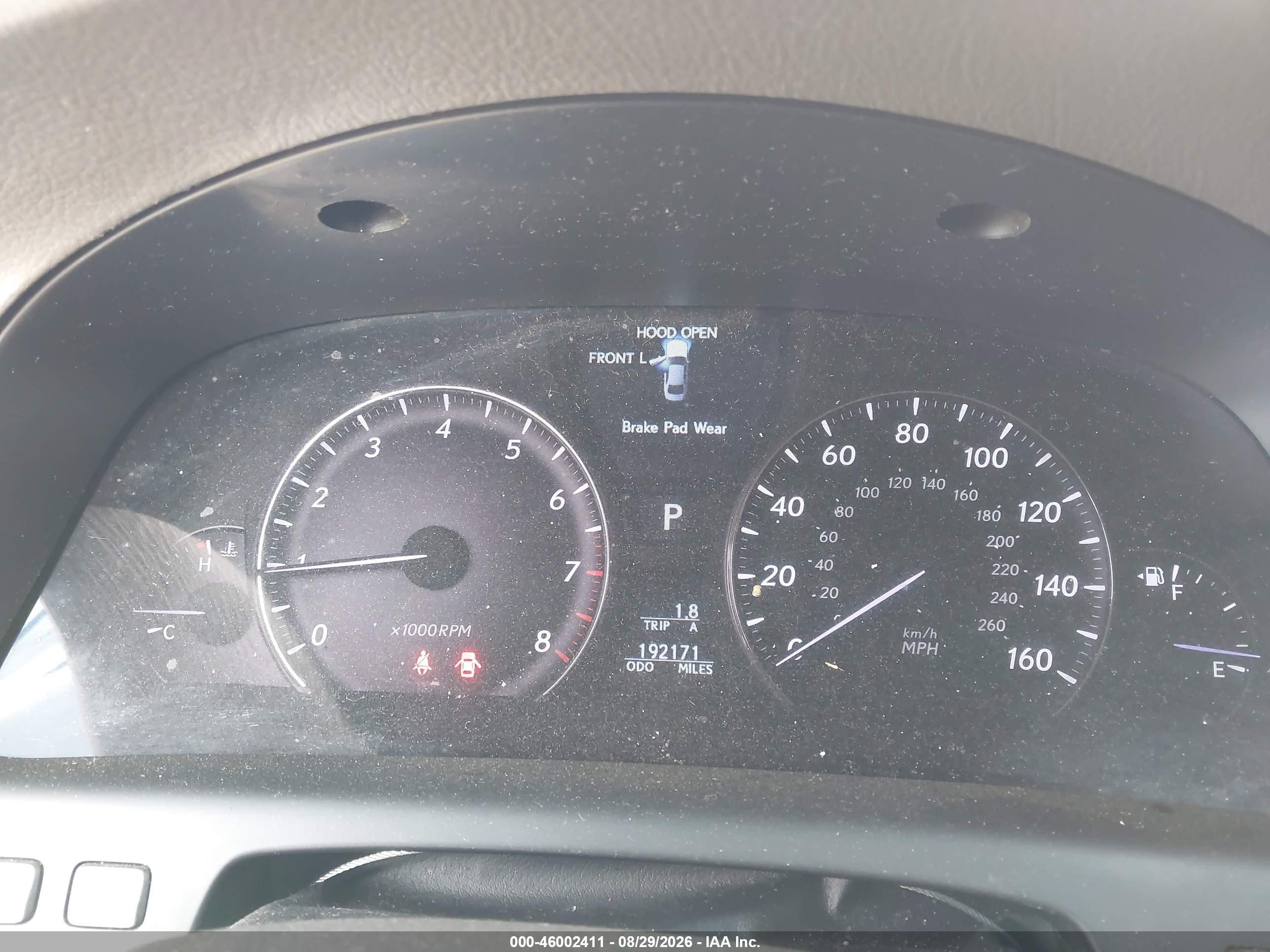 2007 Lexus Ls 460   Белый vin: JTHBL46F075033742