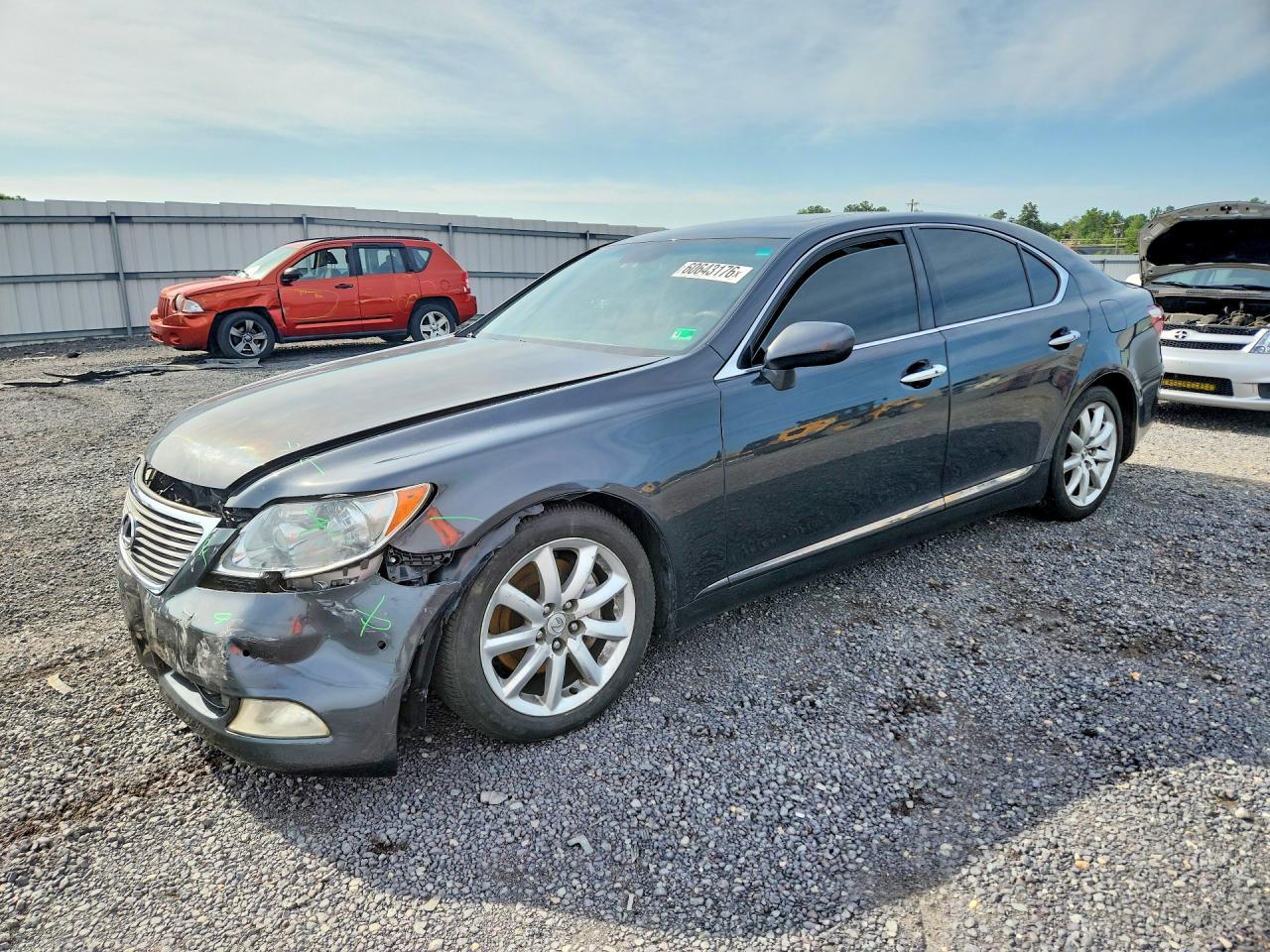 2007 Lexus Ls 460 Black vin: JTHBL46F075035555