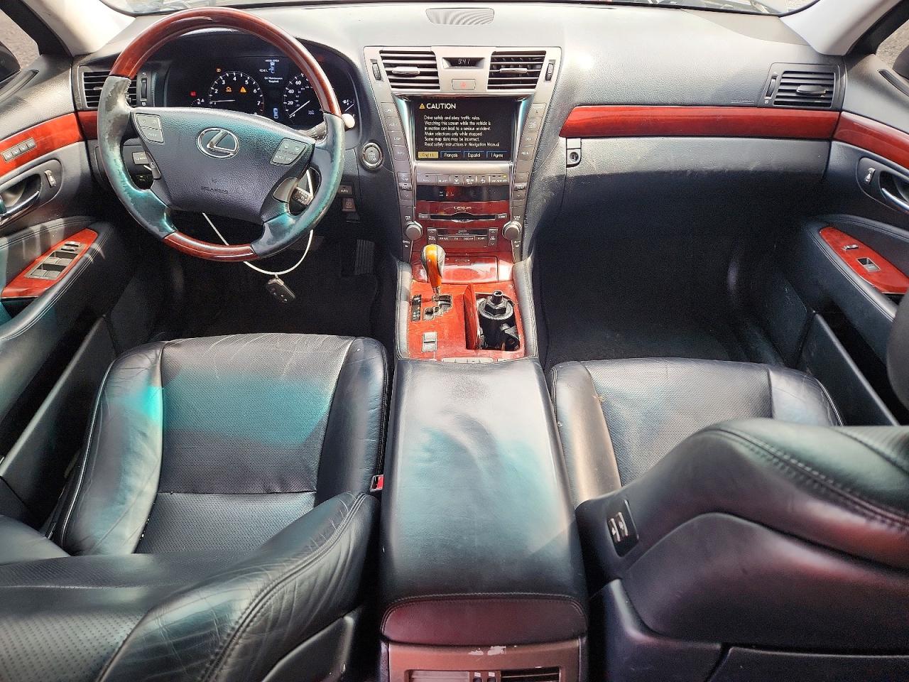 2007 Lexus Ls 460 Black vin: JTHBL46F075035555