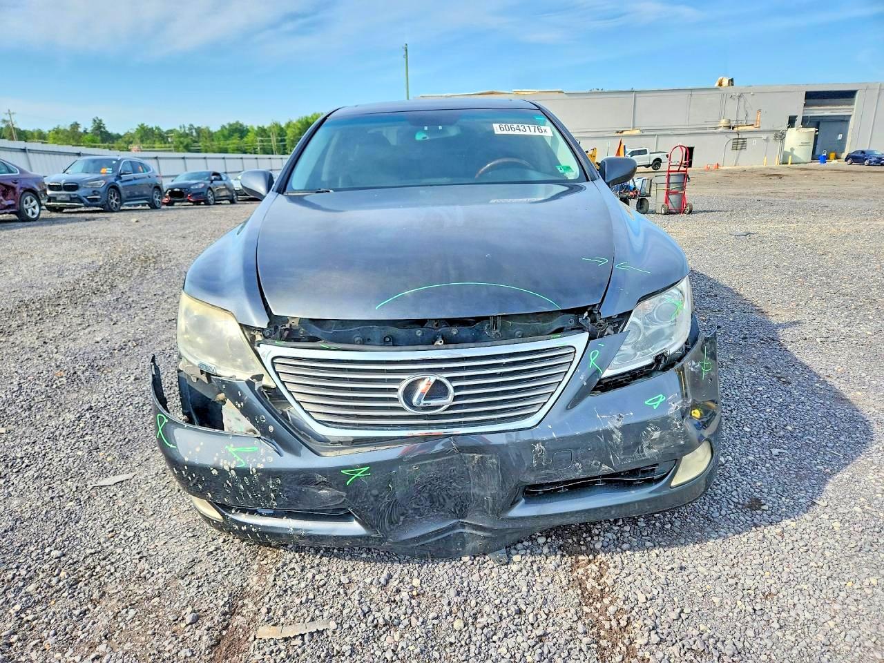 2007 Lexus Ls 460 Black vin: JTHBL46F075035555