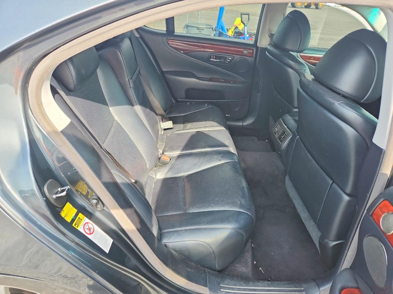 2007 Lexus Ls 460 Black vin: JTHBL46F075035555