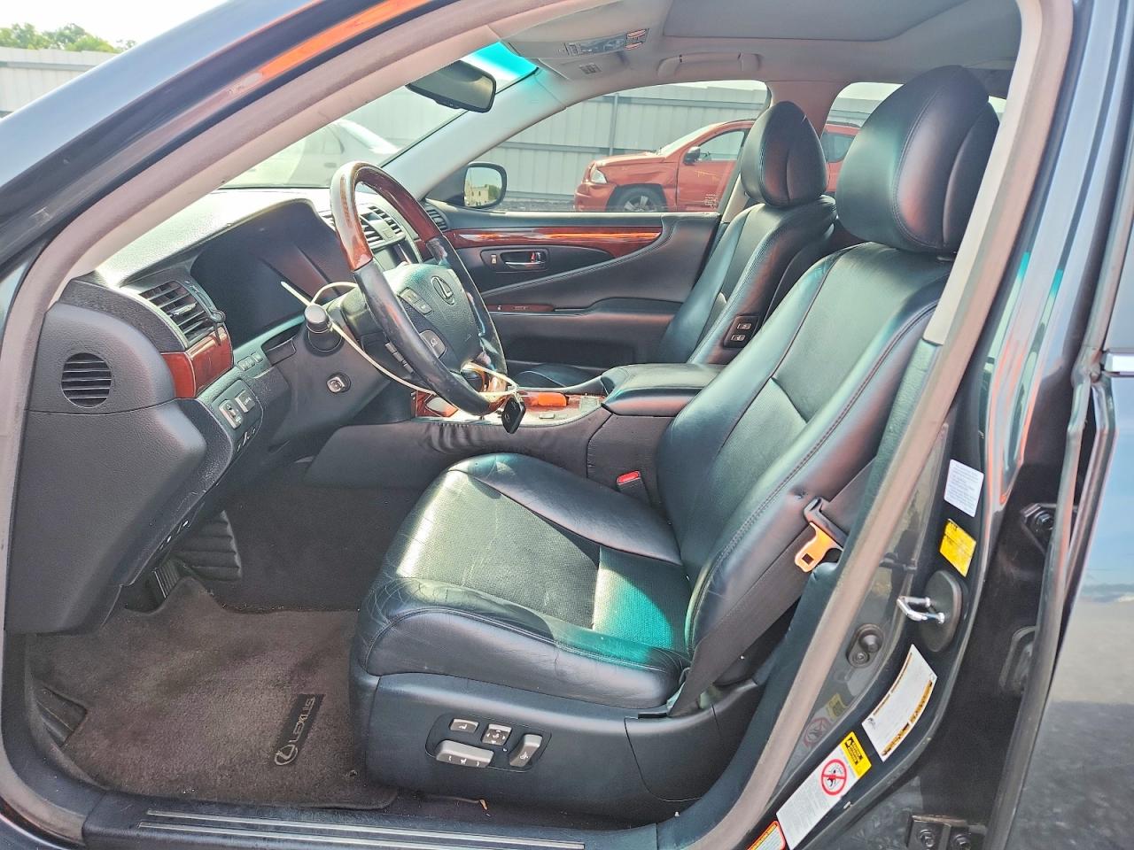 2007 Lexus Ls 460 Black vin: JTHBL46F075035555