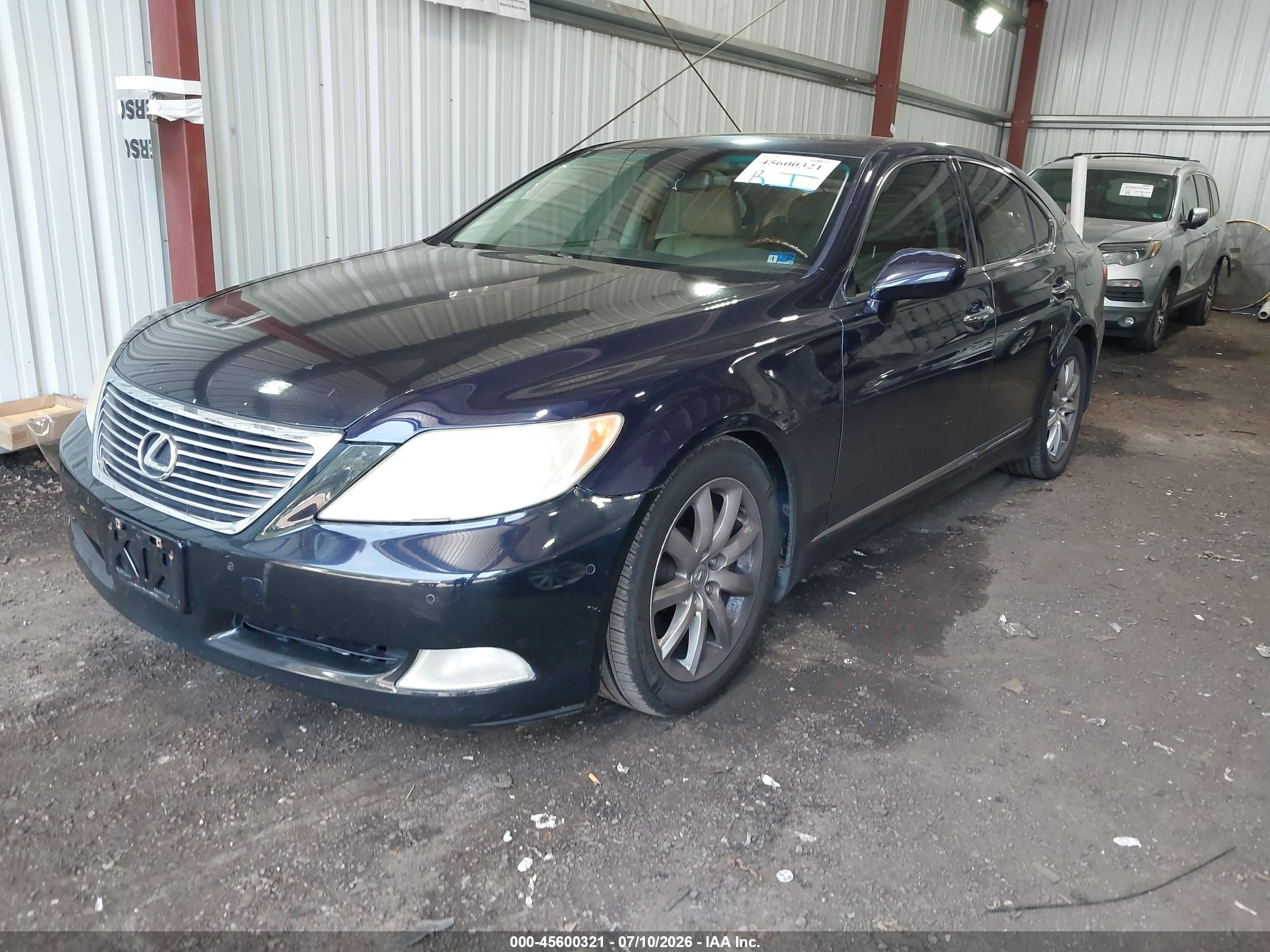 2008 Lexus Ls 460   Dark Blue vin: JTHBL46F085052213