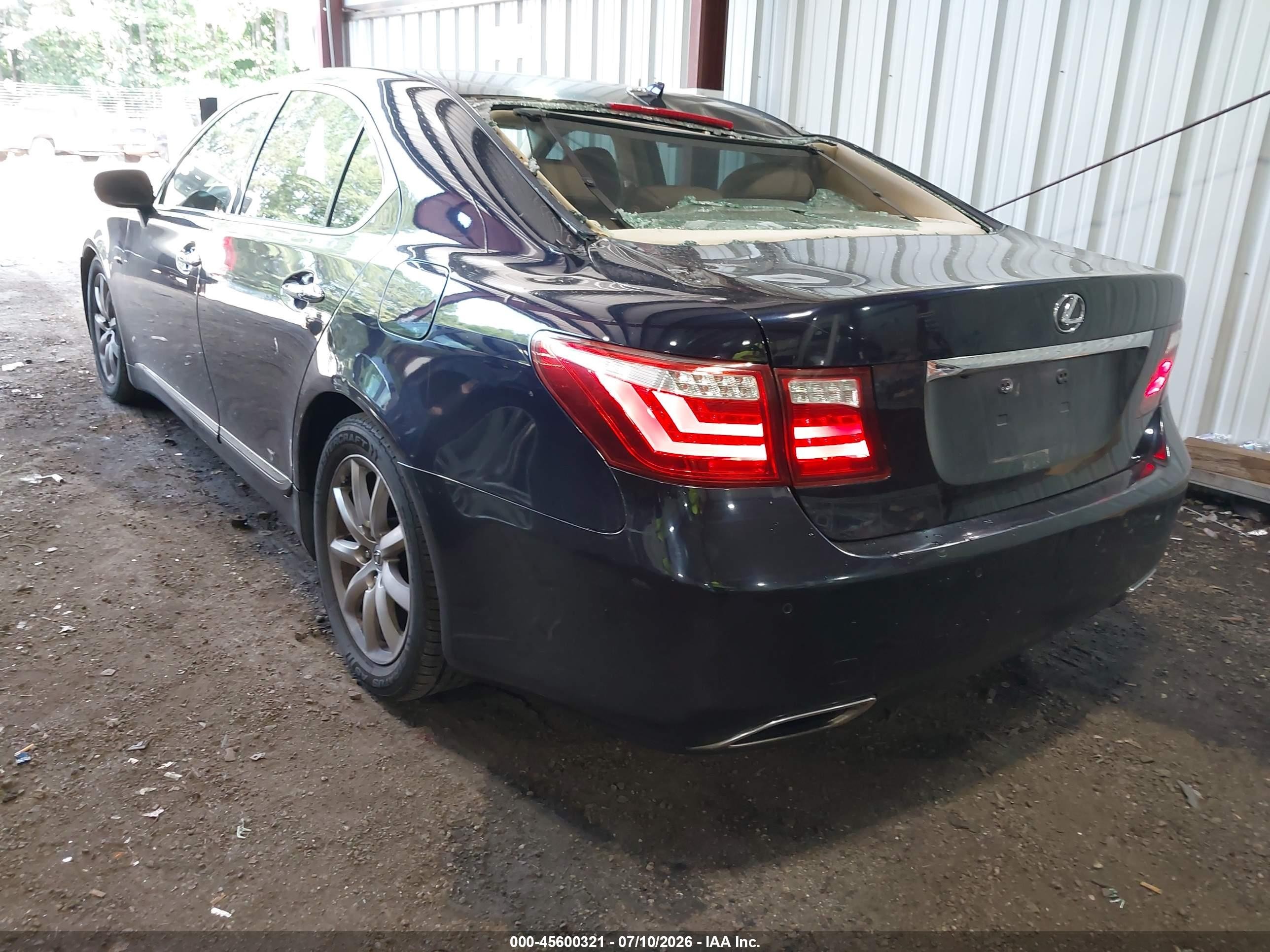 2008 Lexus Ls 460   Dark Blue vin: JTHBL46F085052213