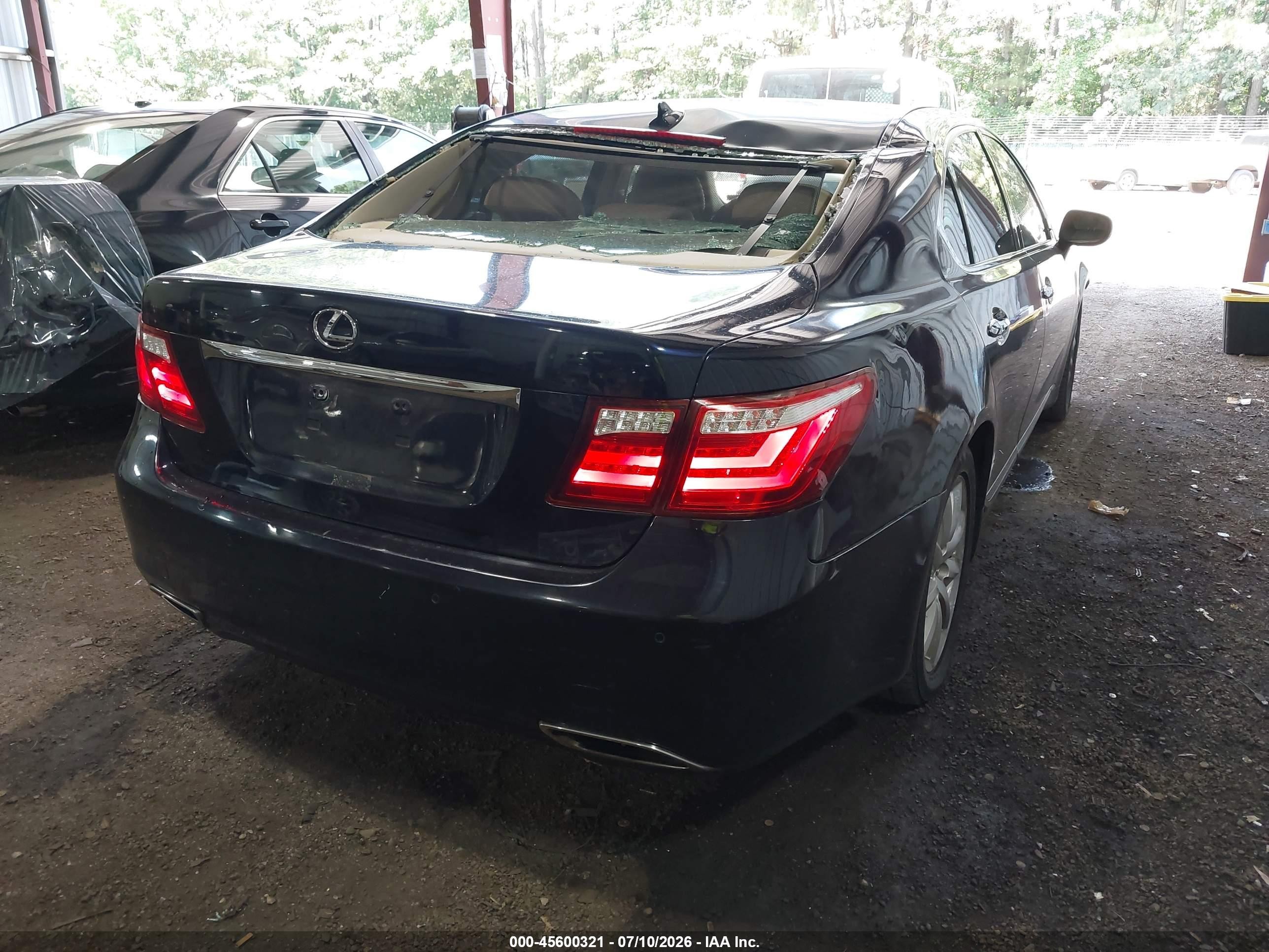 2008 Lexus Ls 460   Dark Blue vin: JTHBL46F085052213