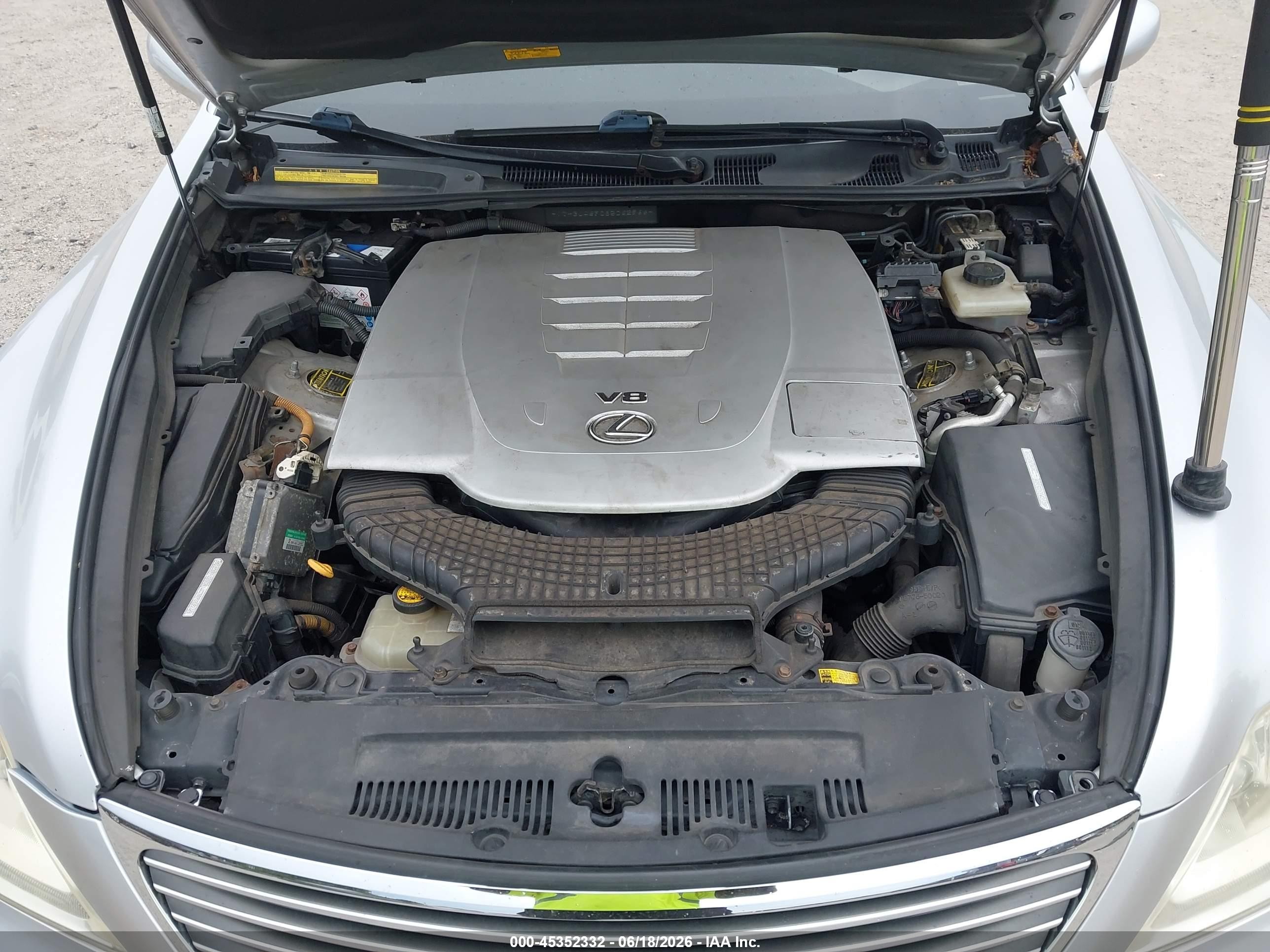 2008 Lexus Ls 460   Silver vin: JTHBL46F085062966