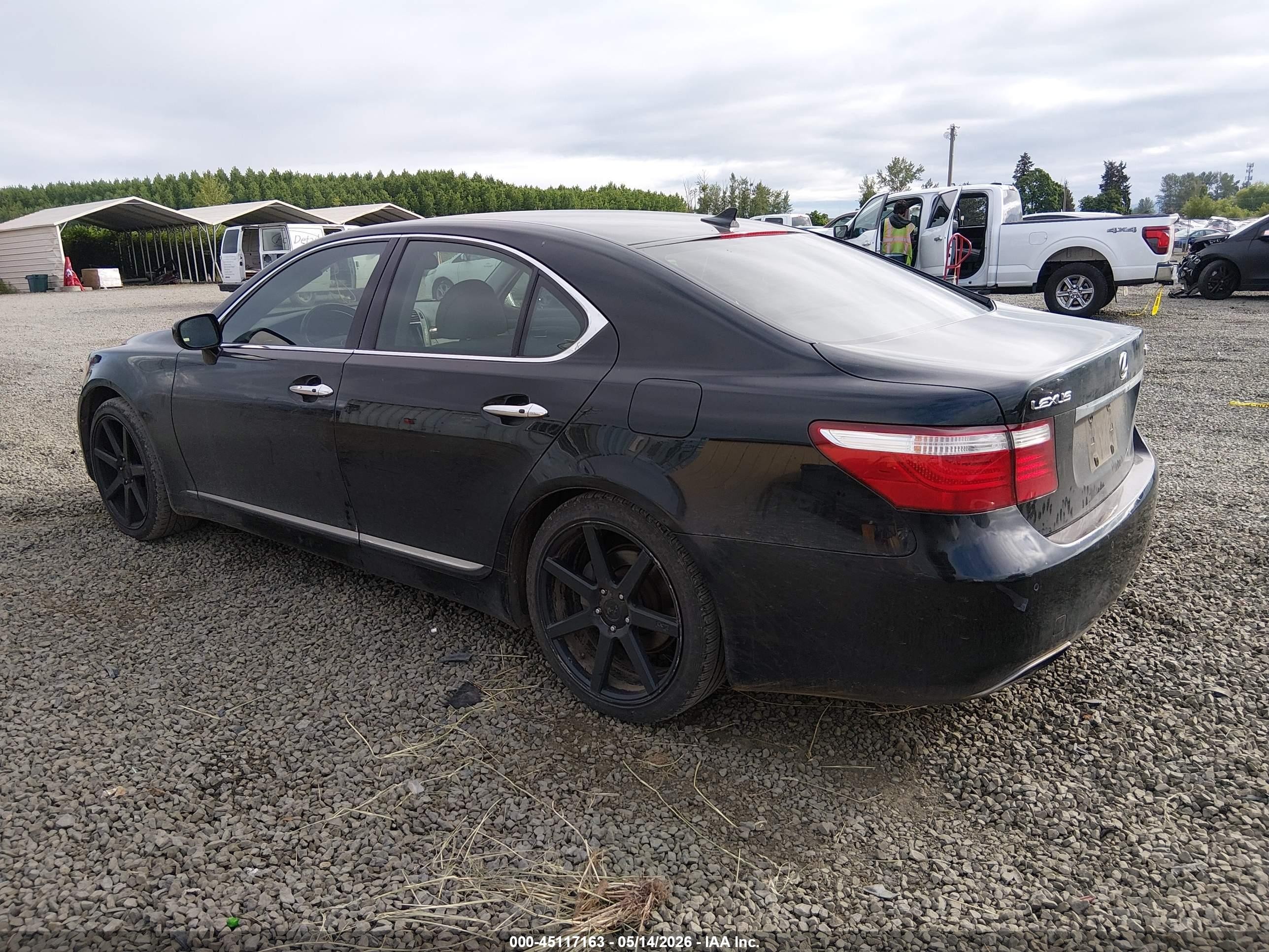 2008 Lexus Ls 460   Black vin: JTHBL46F085066497