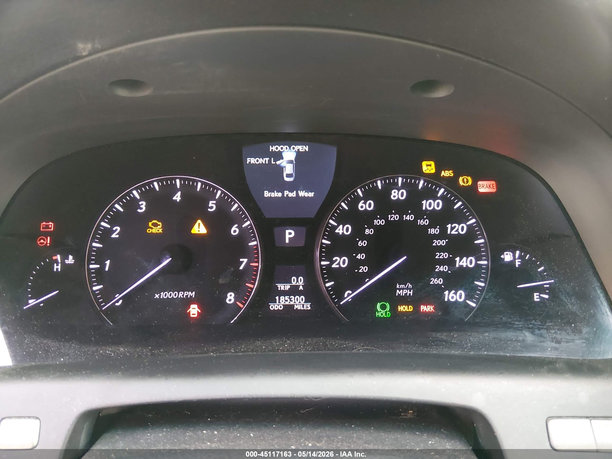 2008 Lexus Ls 460   Black vin: JTHBL46F085066497