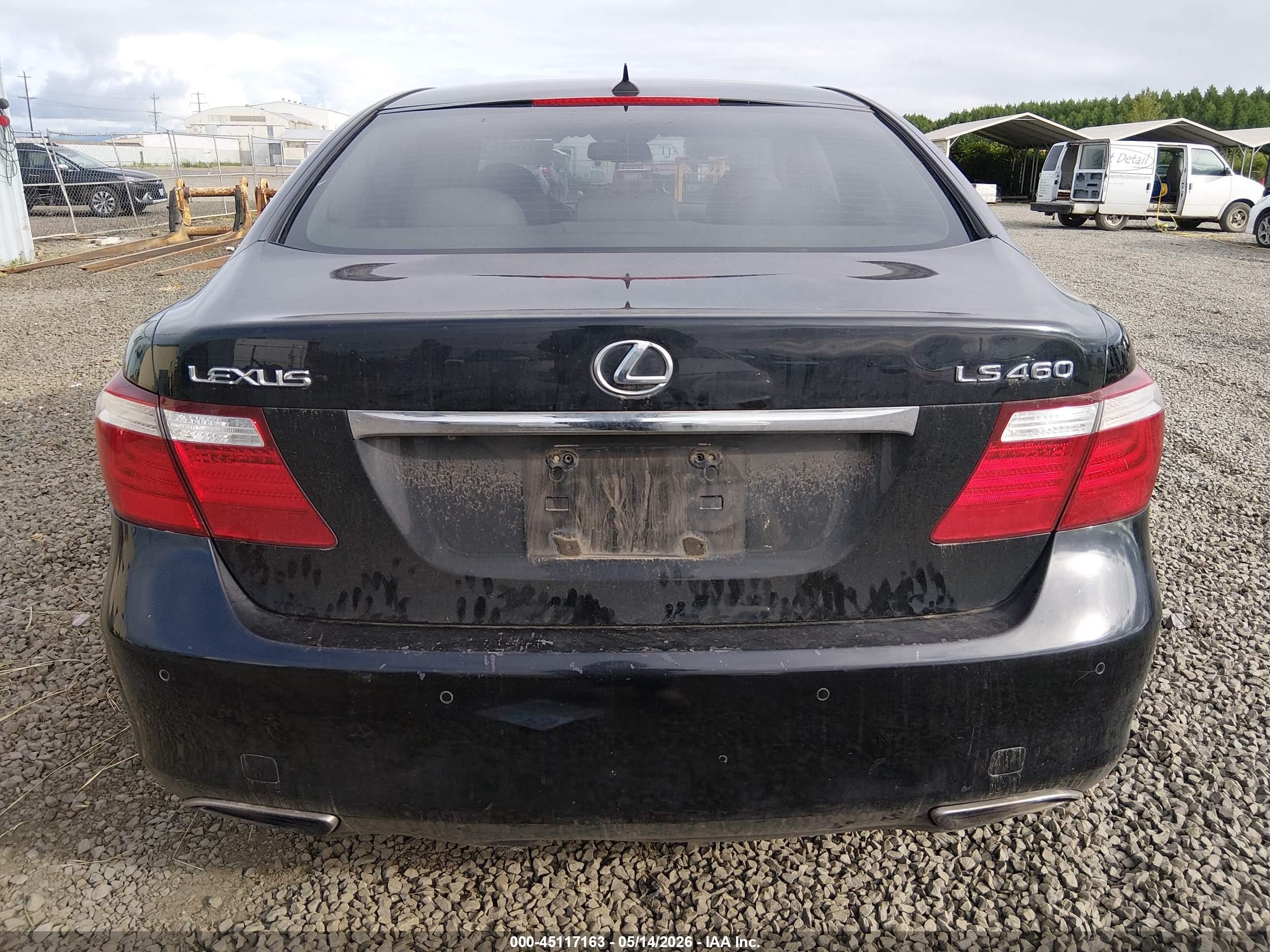 2008 Lexus Ls 460   Black vin: JTHBL46F085066497