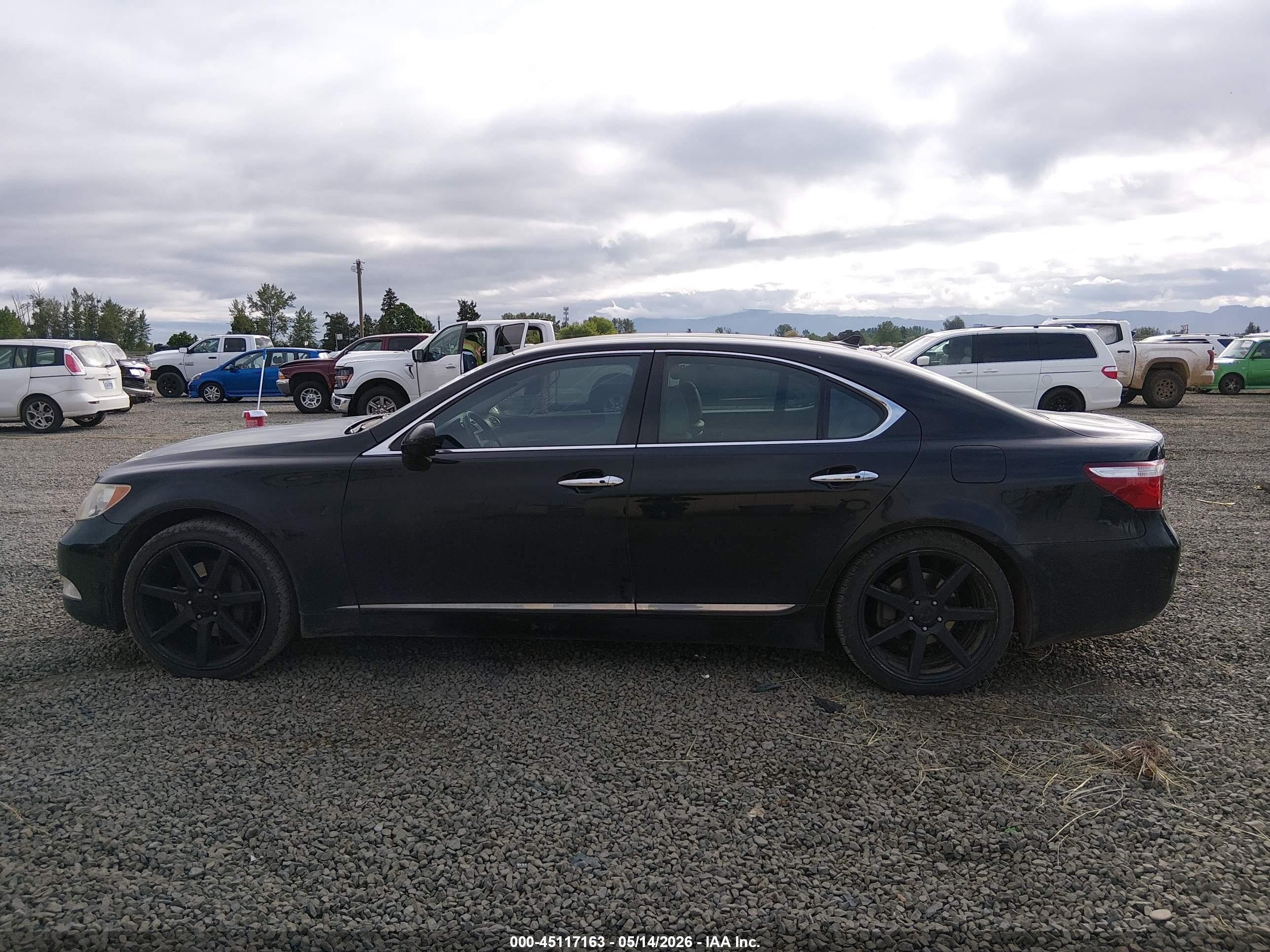 2008 Lexus Ls 460   Black vin: JTHBL46F085066497