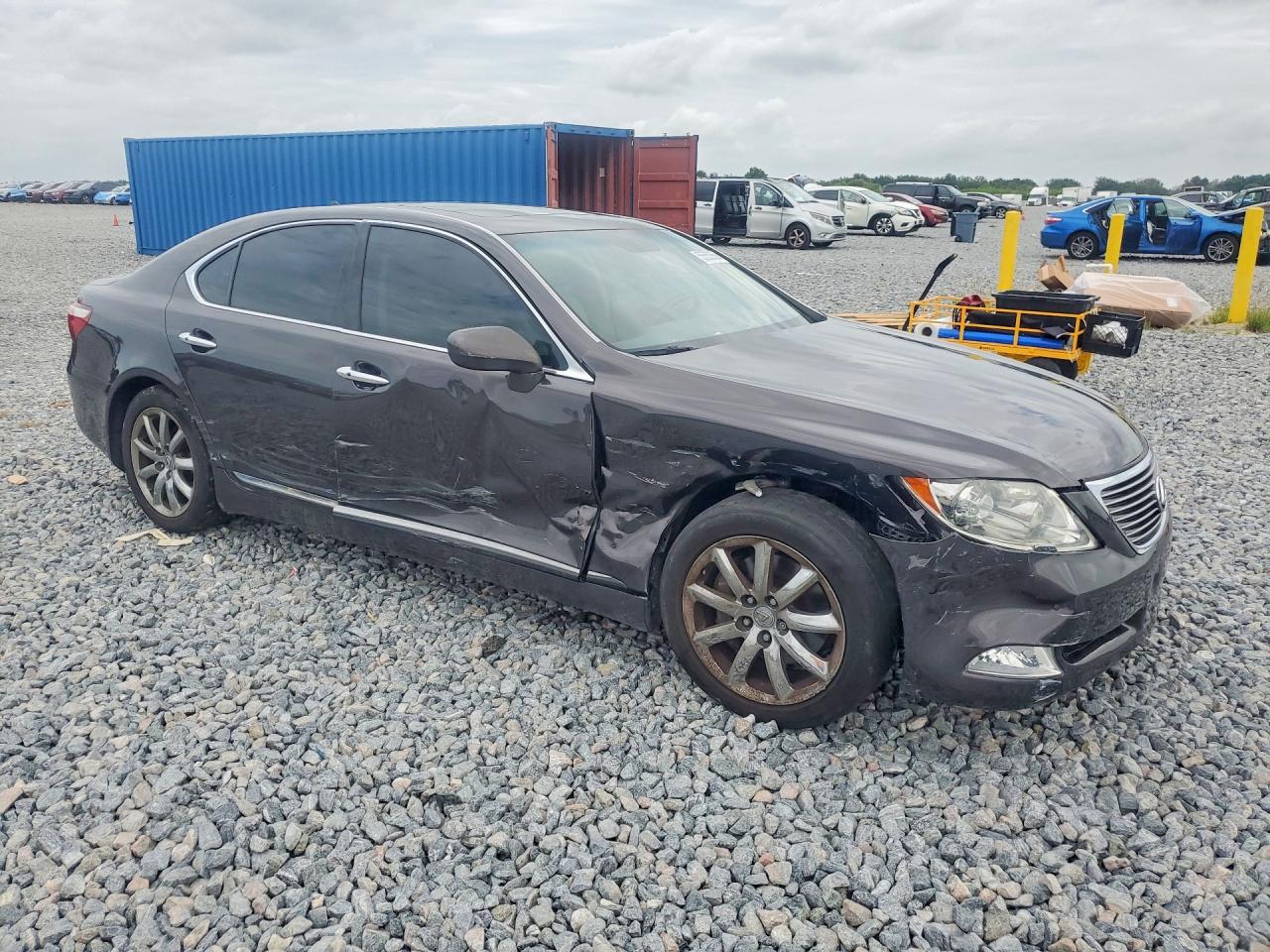 2008 Lexus Ls 460 Charcoal vin: JTHBL46F085070825