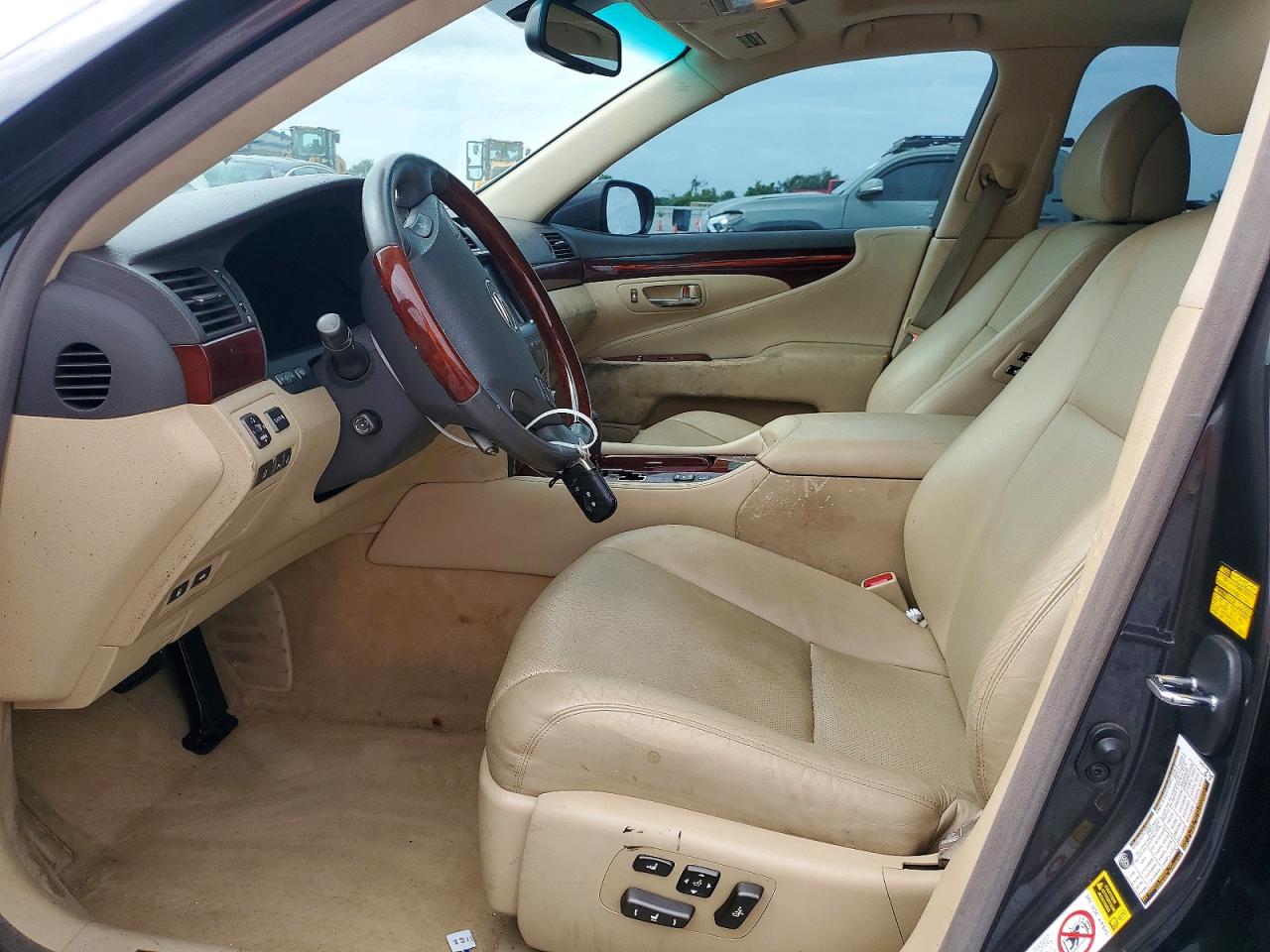 2008 Lexus Ls 460 Charcoal vin: JTHBL46F085070825