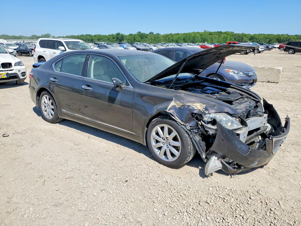 2008 Lexus Ls 460 Серый vin: JTHBL46F085072364