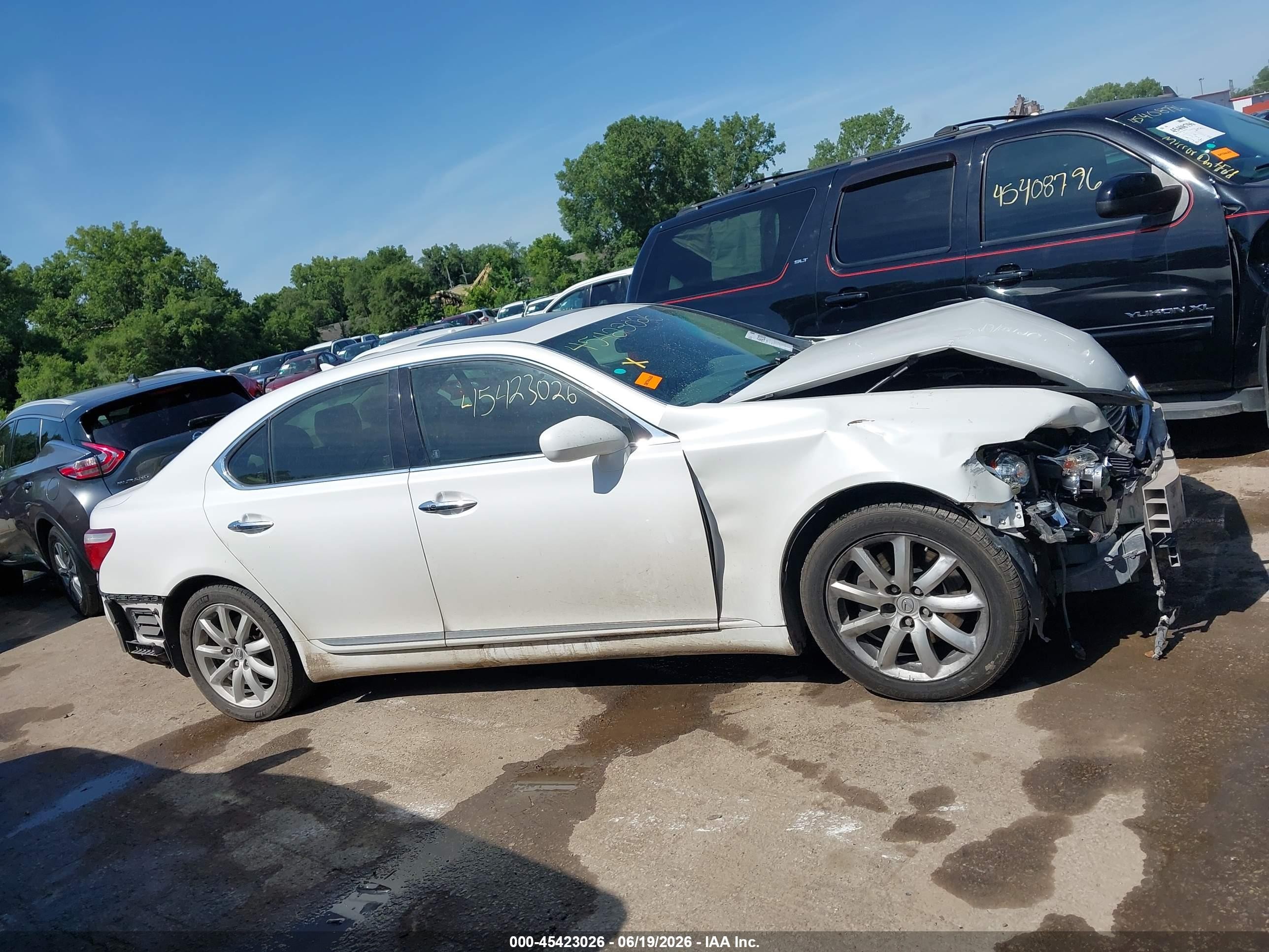 2008 Lexus Ls 460   White vin: JTHBL46F085080979
