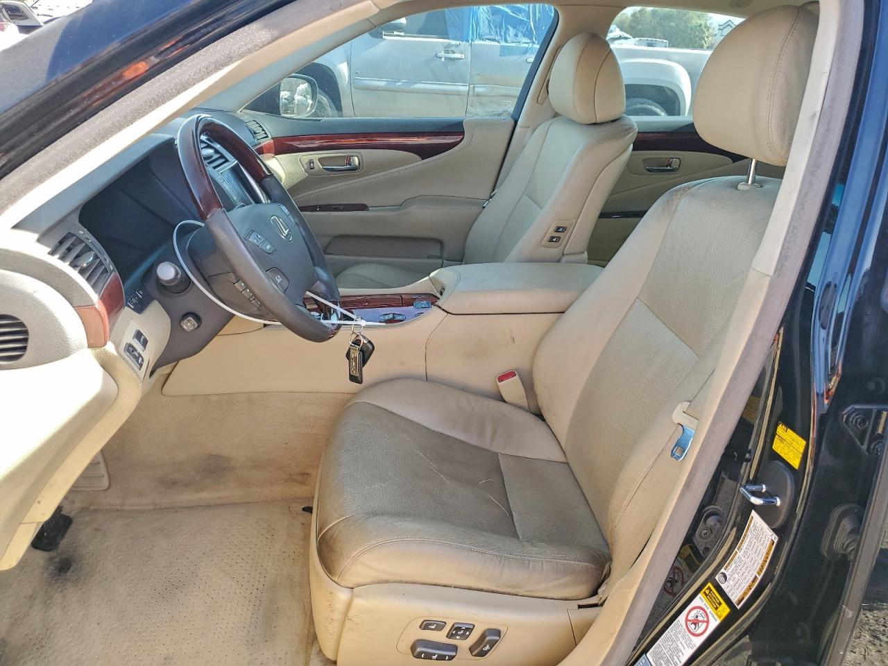 2008 Lexus Ls 460 Black vin: JTHBL46F085082330