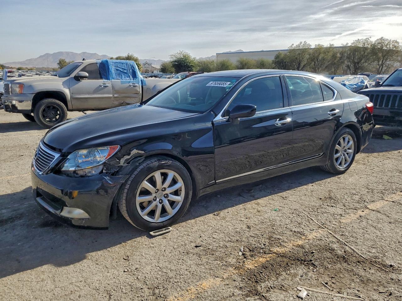 2008 Lexus Ls 460 Black vin: JTHBL46F085082330