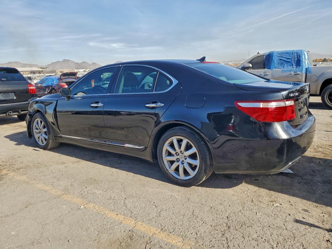 2008 Lexus Ls 460 Black vin: JTHBL46F085082330