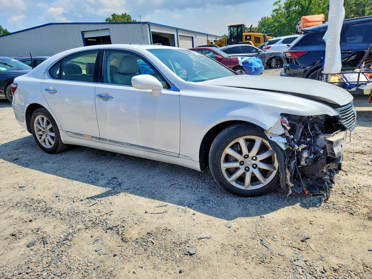 2008 Lexus Ls 460 White vin: JTHBL46F085083803