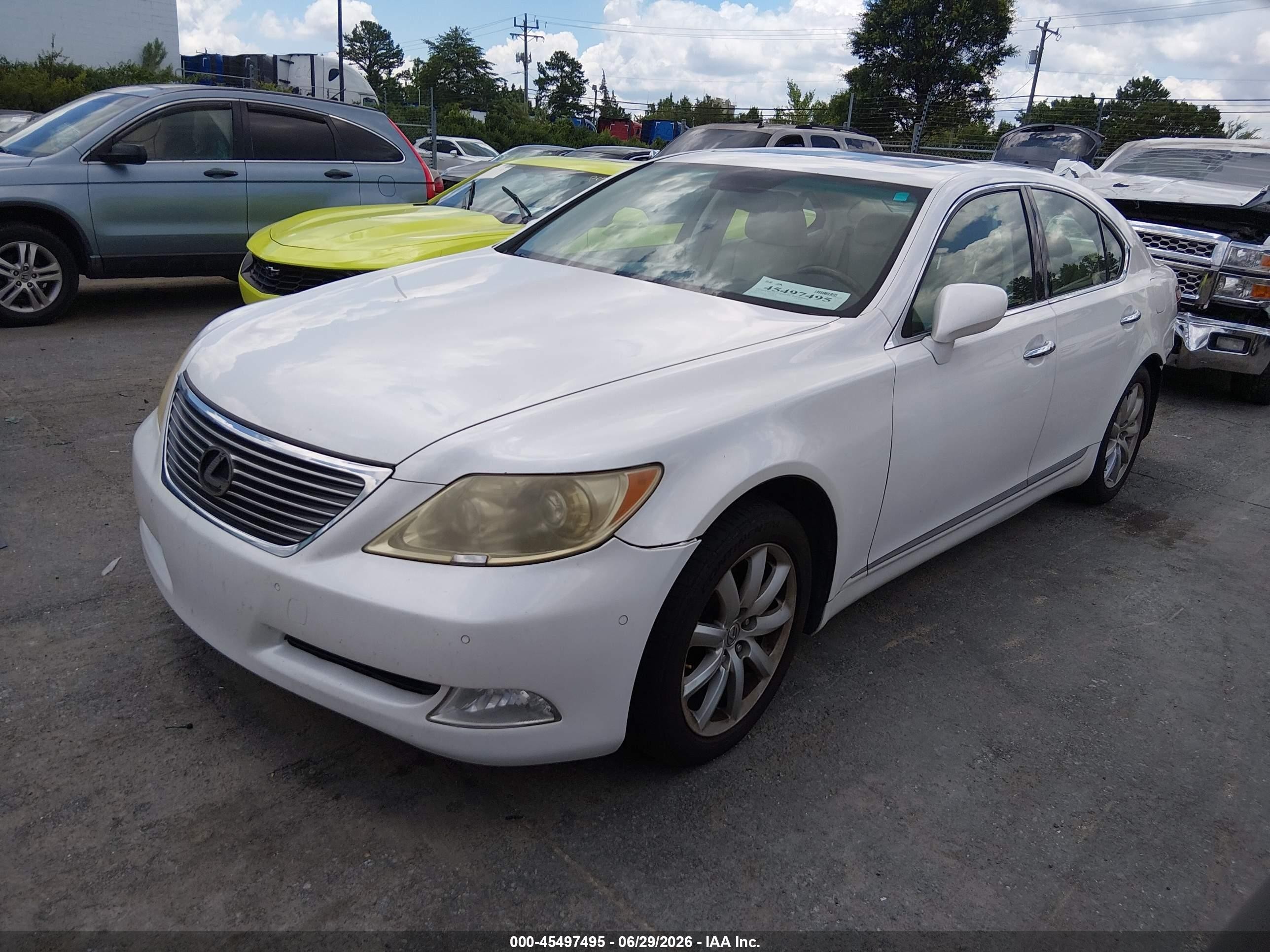 2007 Lexus Ls 460   Black vin: JTHBL46F175002841