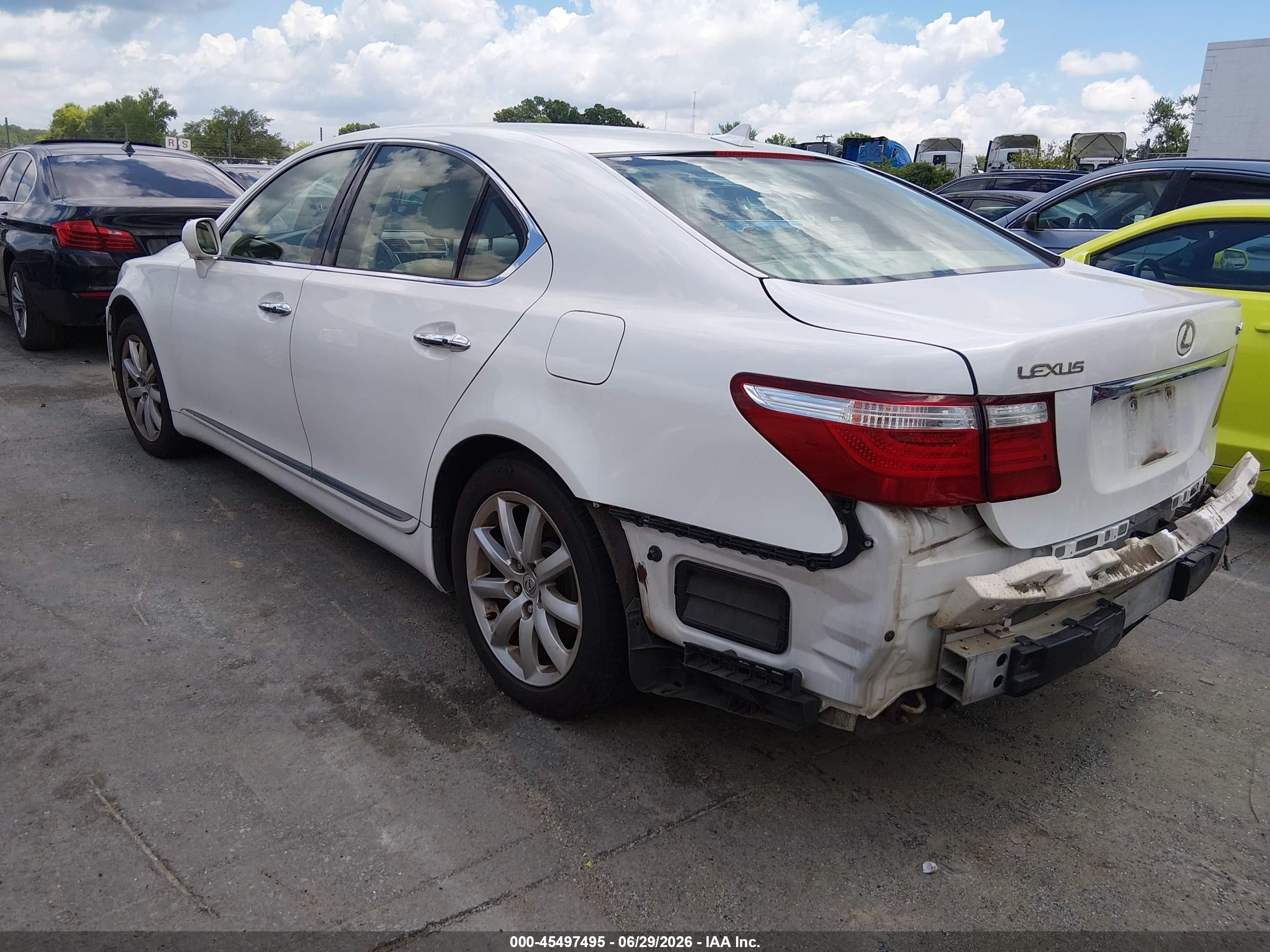2007 Lexus Ls 460   Black vin: JTHBL46F175002841