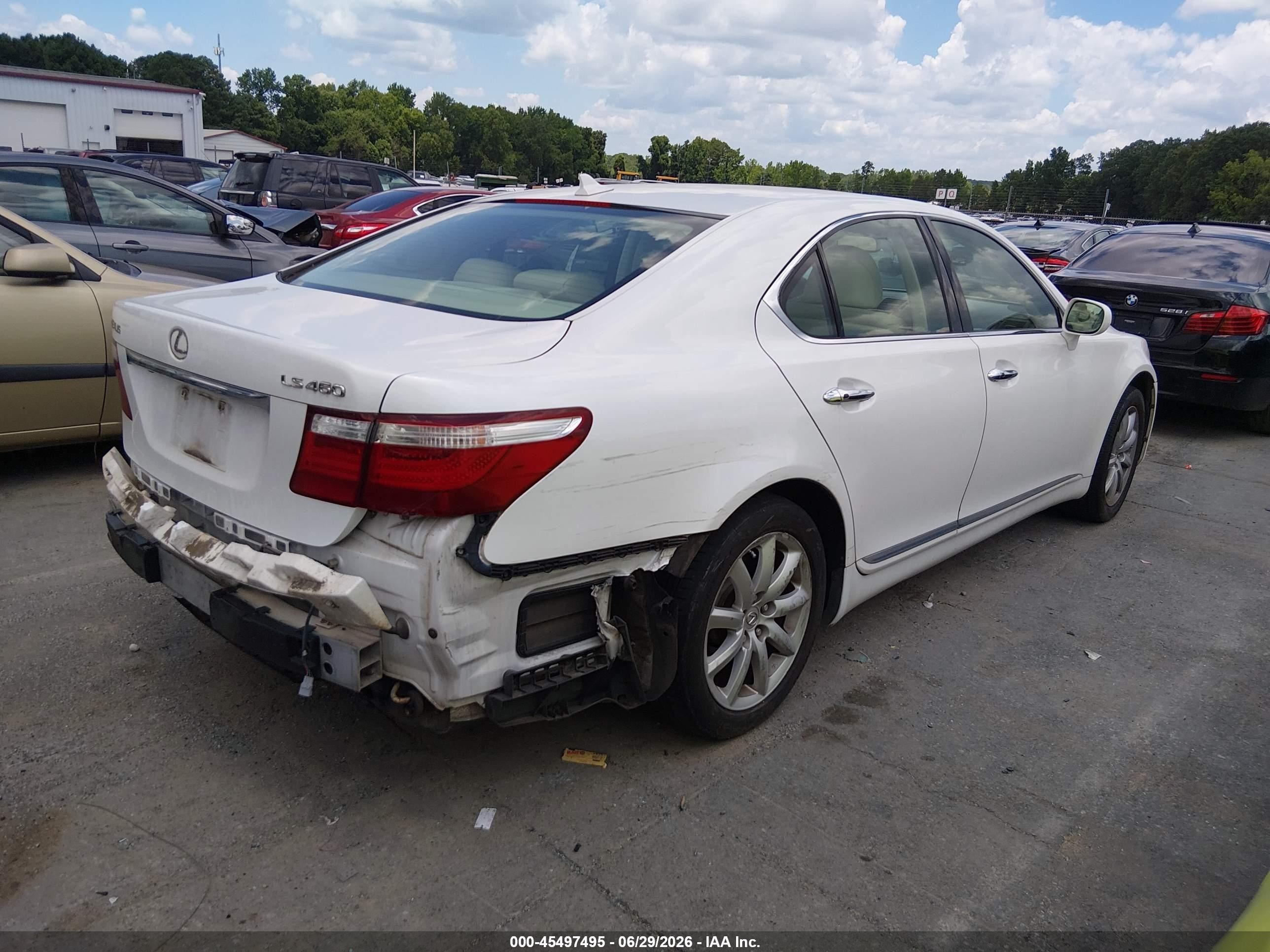 2007 Lexus Ls 460   Black vin: JTHBL46F175002841