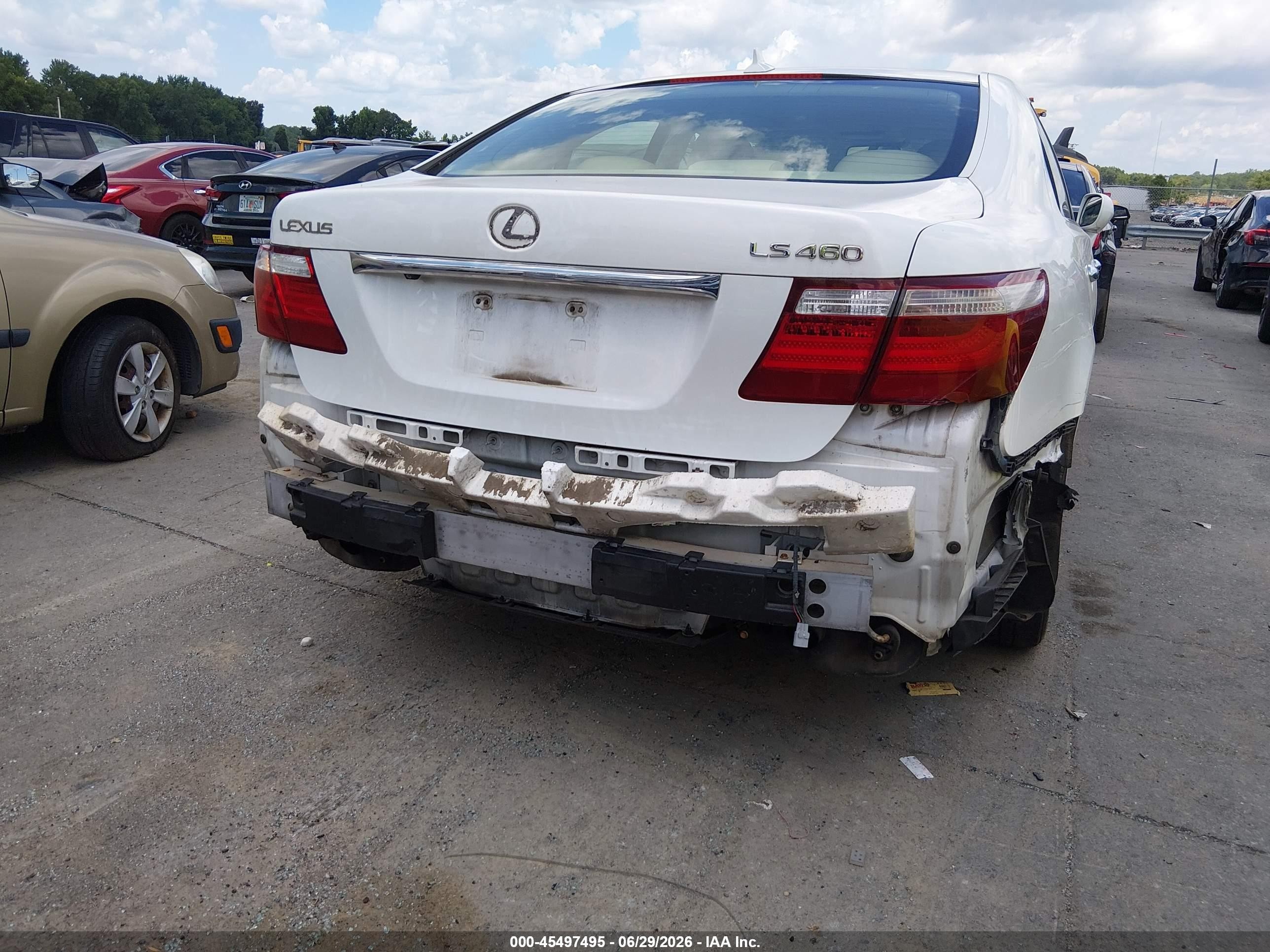 2007 Lexus Ls 460   Black vin: JTHBL46F175002841