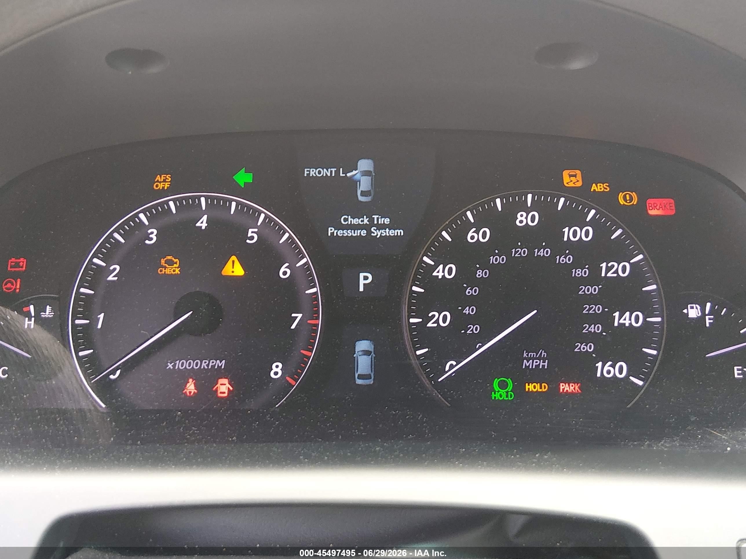 2007 Lexus Ls 460   Black vin: JTHBL46F175002841
