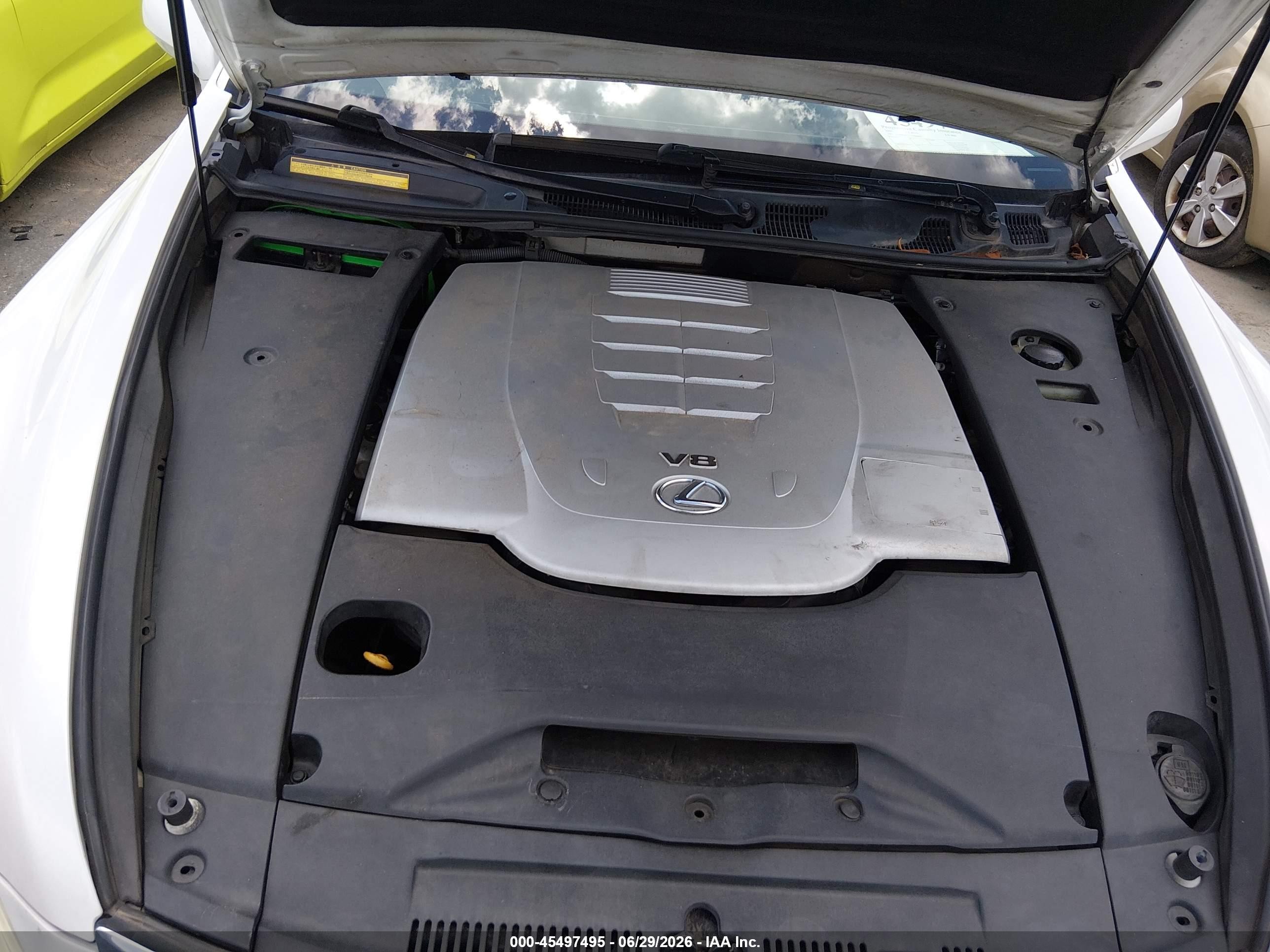 2007 Lexus Ls 460   Black vin: JTHBL46F175002841