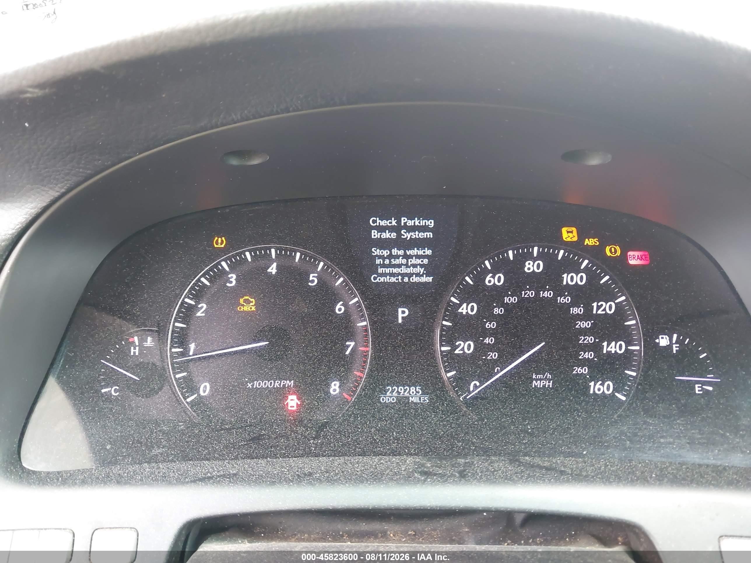 2007 Lexus Ls 460   Black vin: JTHBL46F175003004