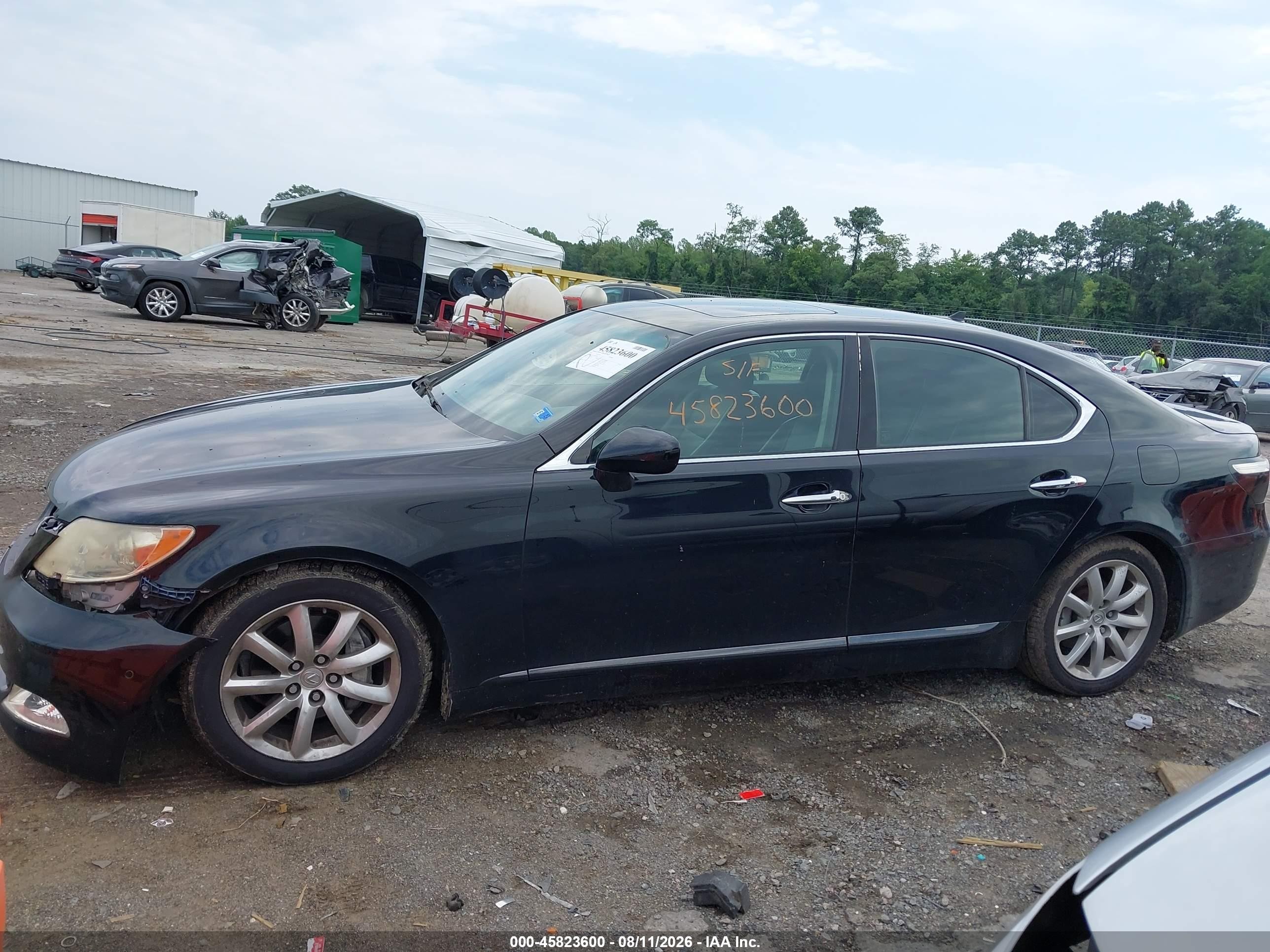2007 Lexus Ls 460   Black vin: JTHBL46F175003004