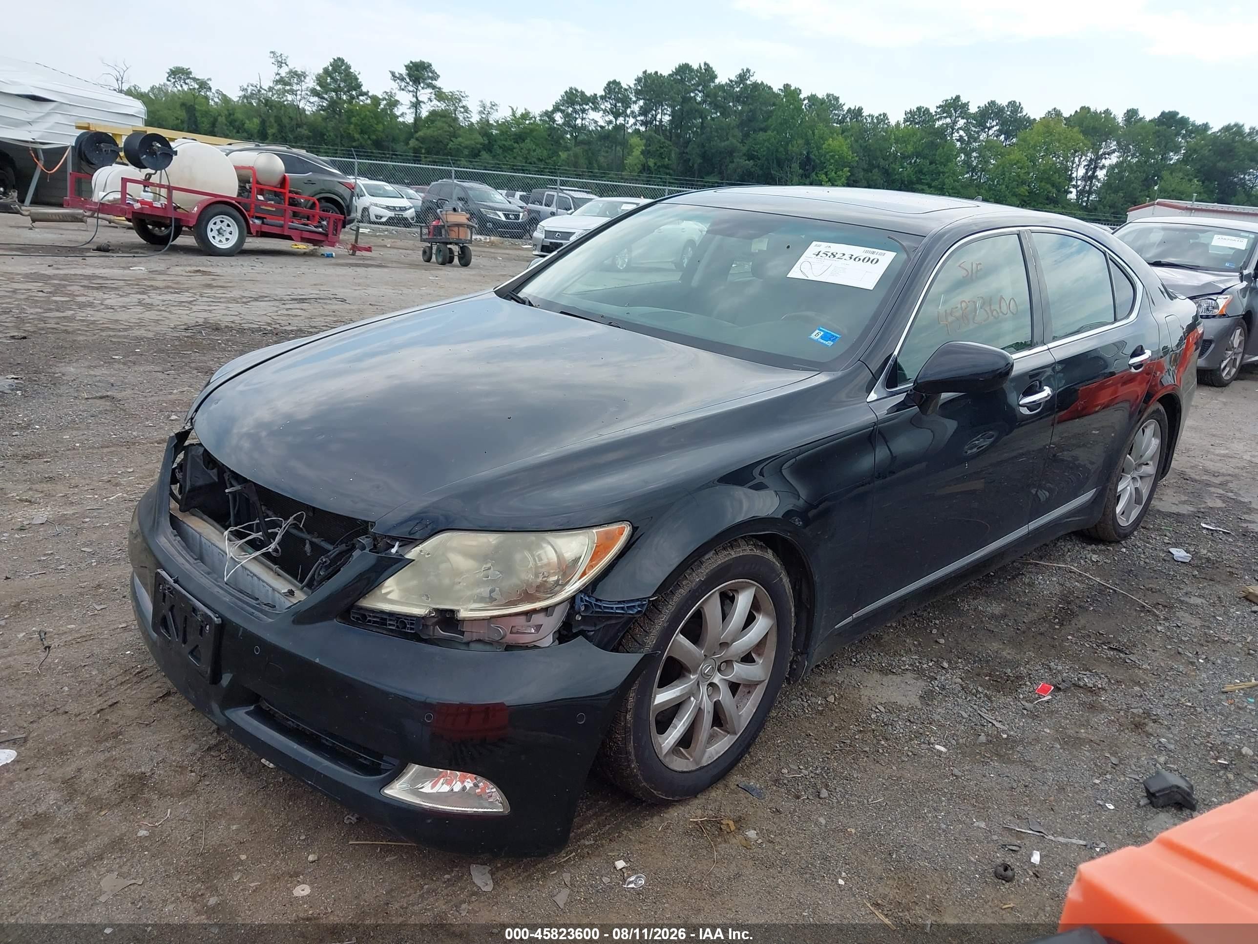 2007 Lexus Ls 460   Black vin: JTHBL46F175003004