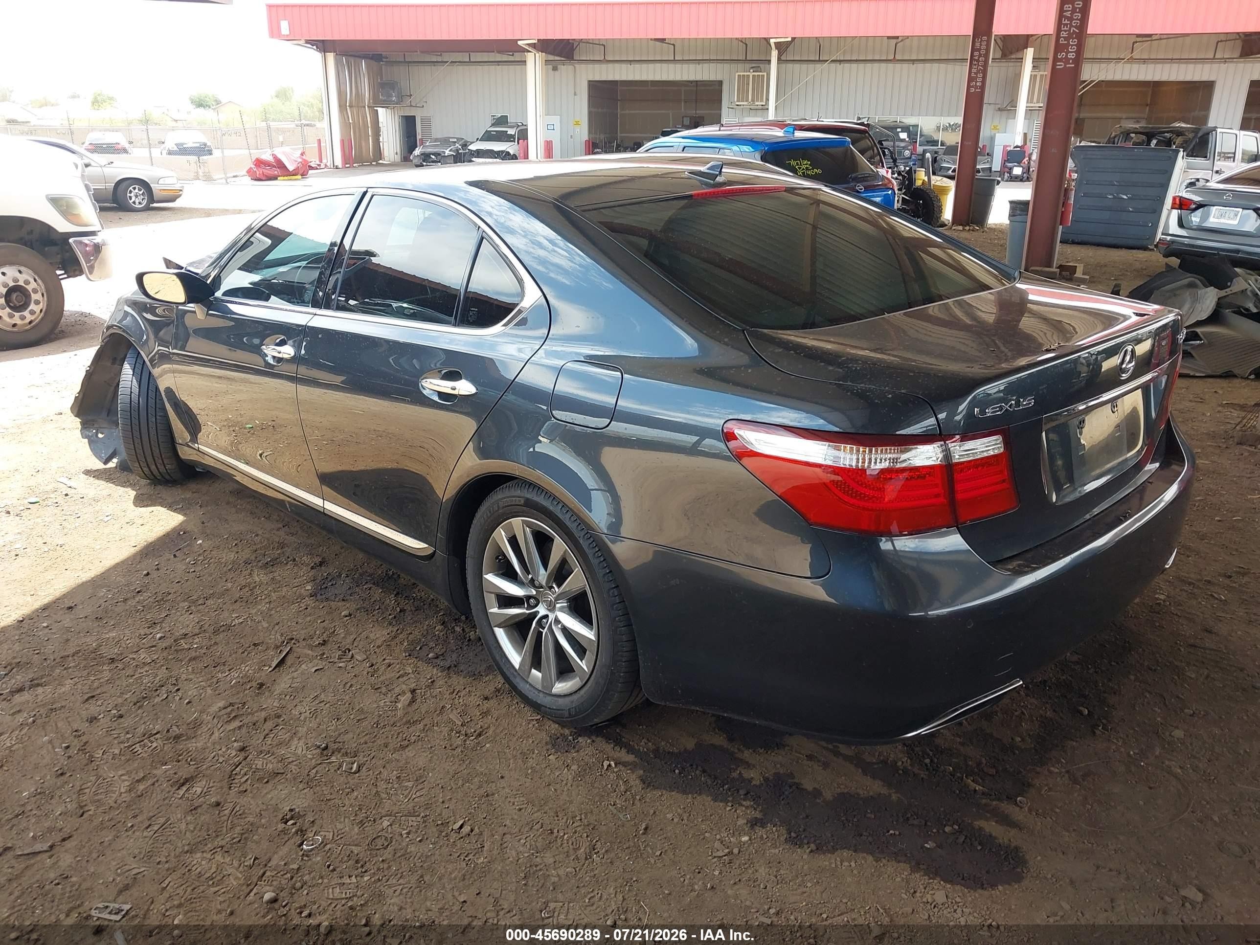 2007 Lexus Ls 460   Black vin: JTHBL46F175024581