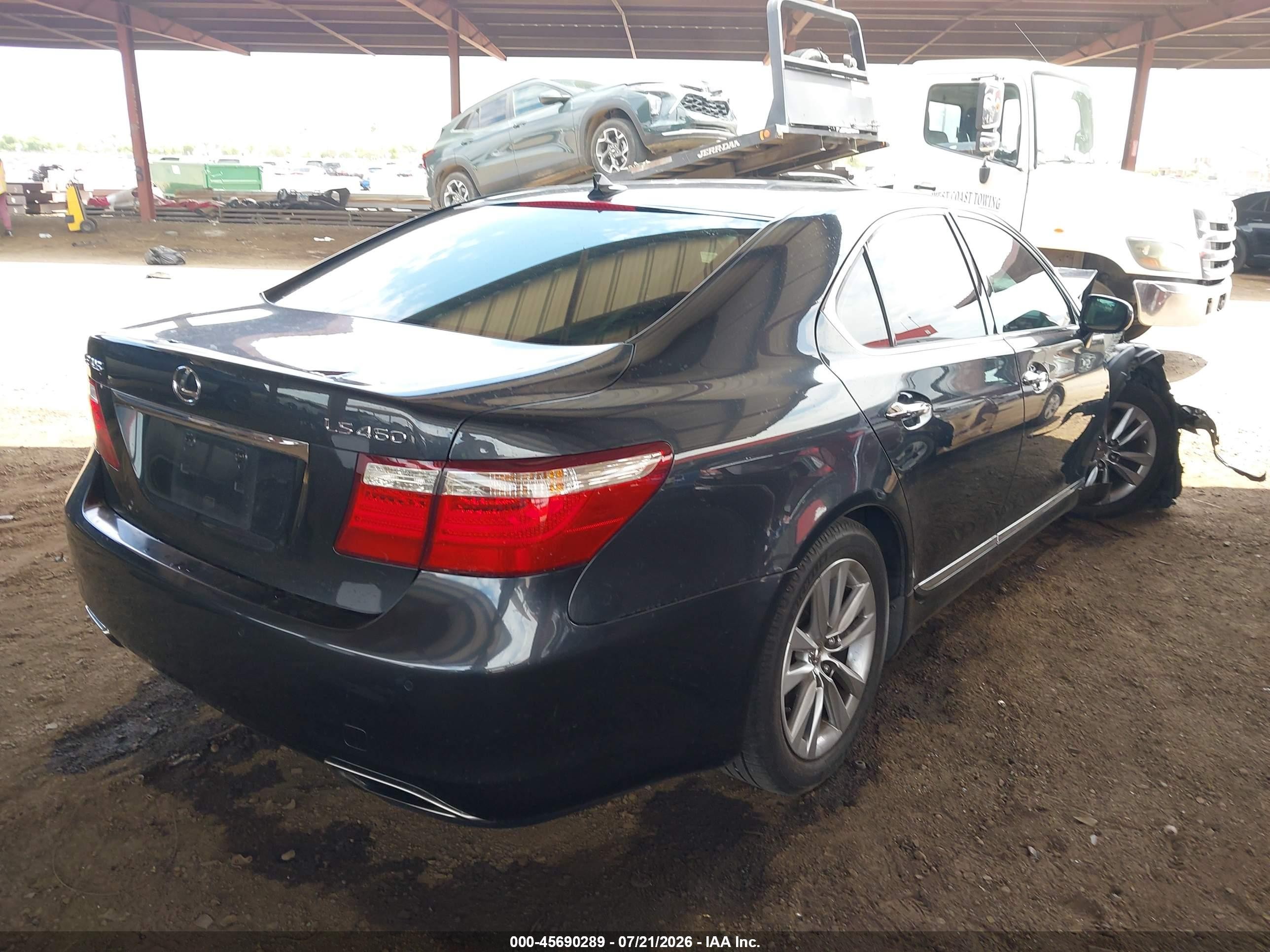 2007 Lexus Ls 460   Black vin: JTHBL46F175024581