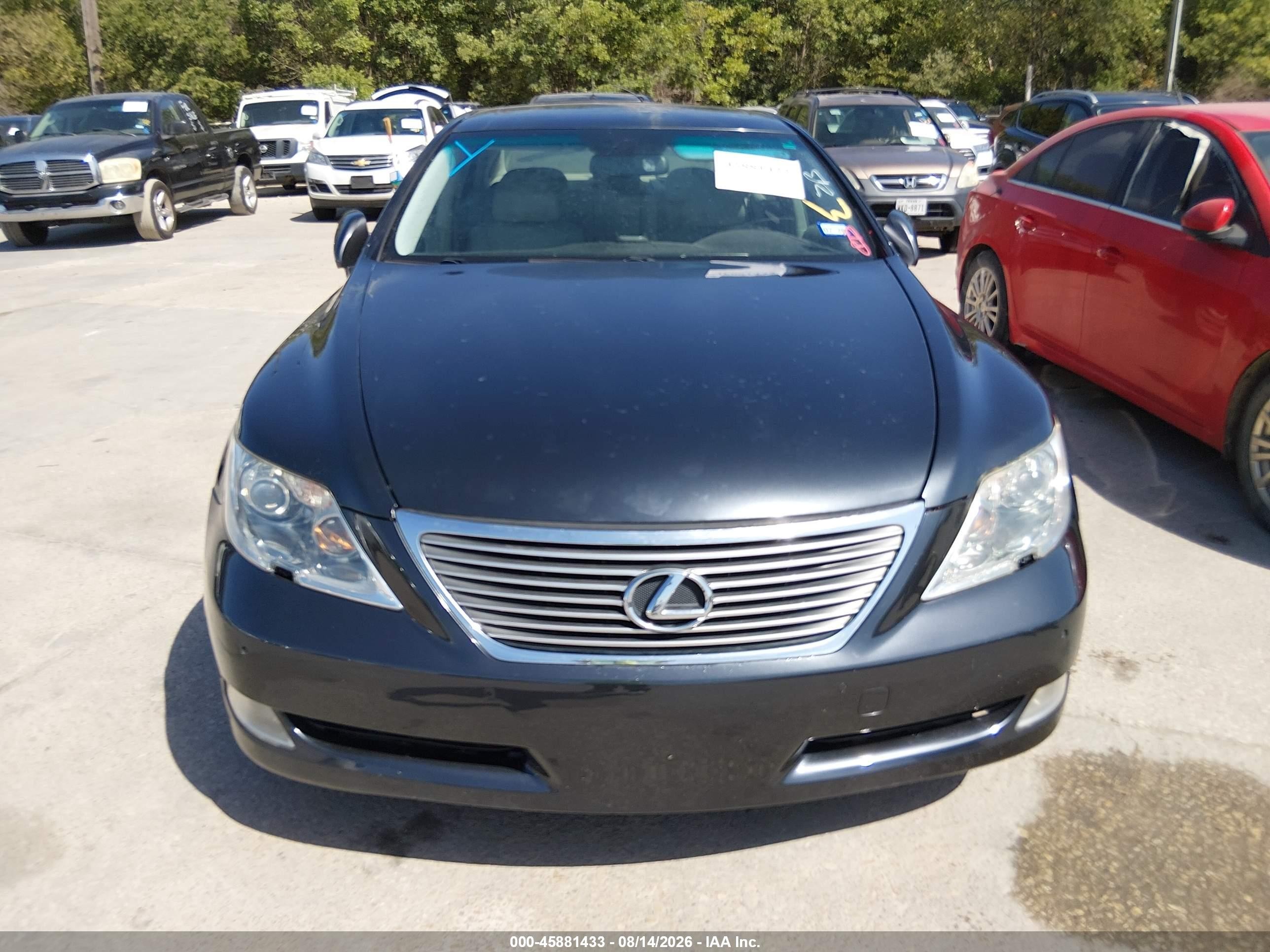 2007 Lexus Ls 460   Black vin: JTHBL46F175029473
