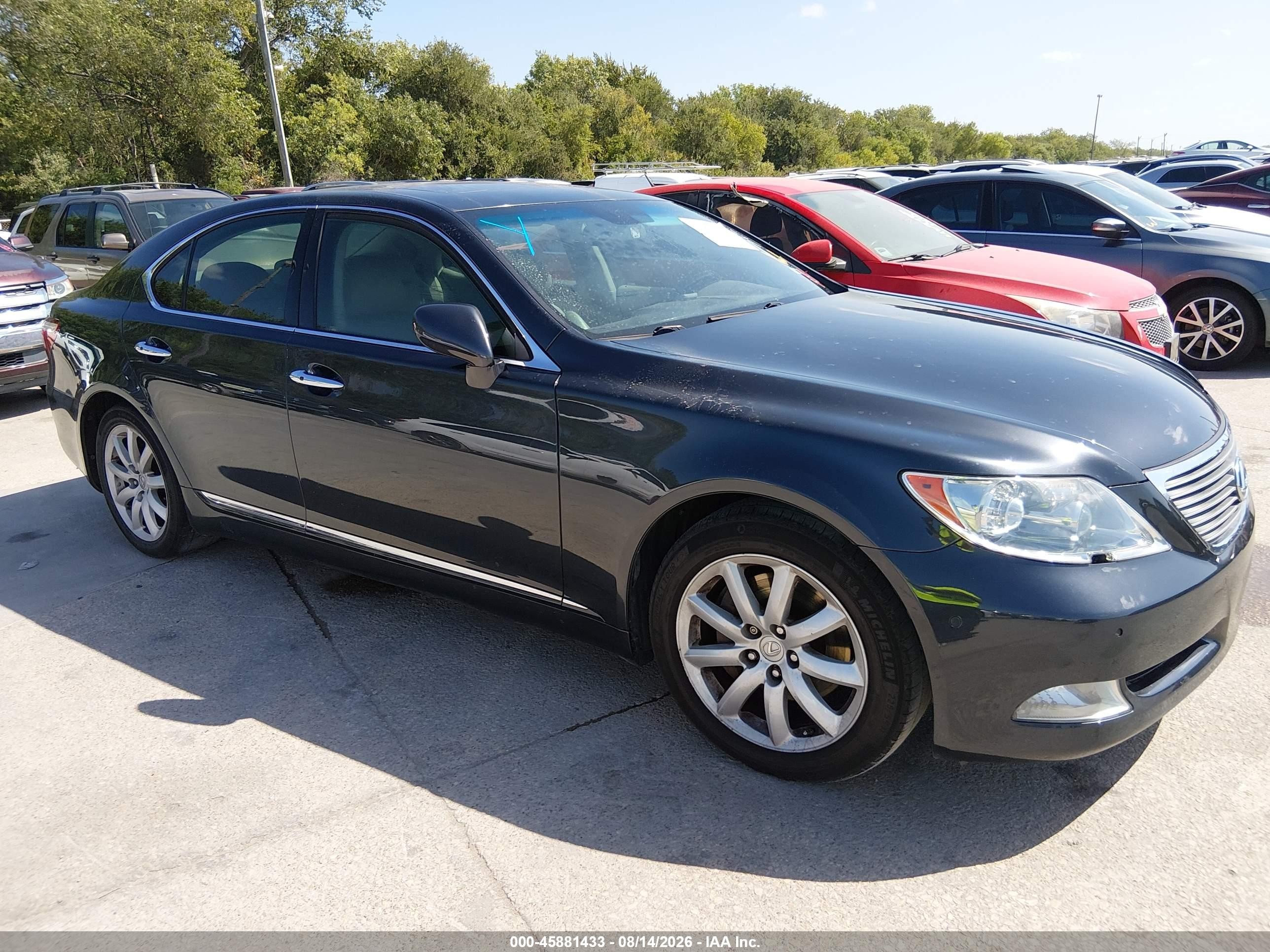 2007 Lexus Ls 460   Black vin: JTHBL46F175029473