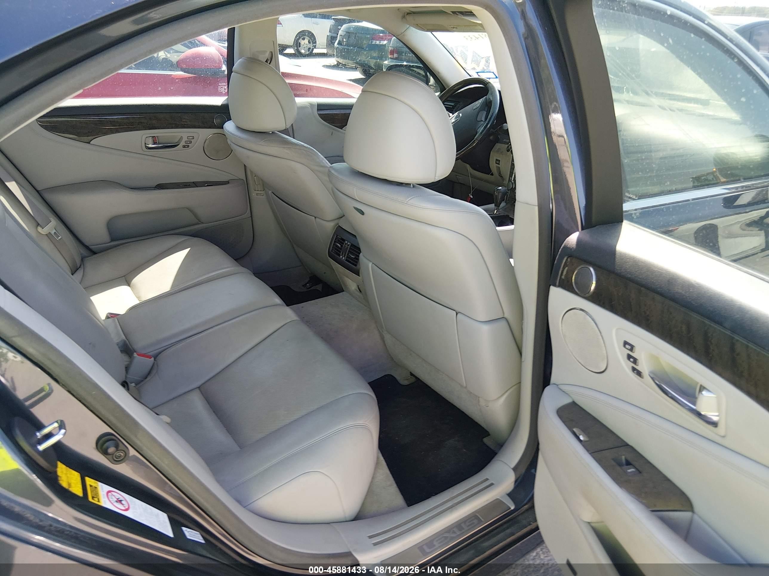 2007 Lexus Ls 460   Black vin: JTHBL46F175029473
