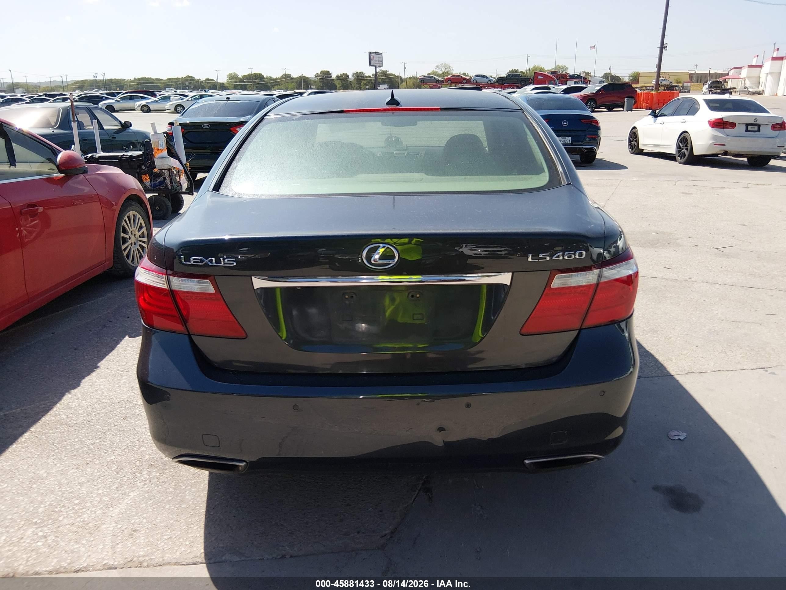 2007 Lexus Ls 460   Black vin: JTHBL46F175029473