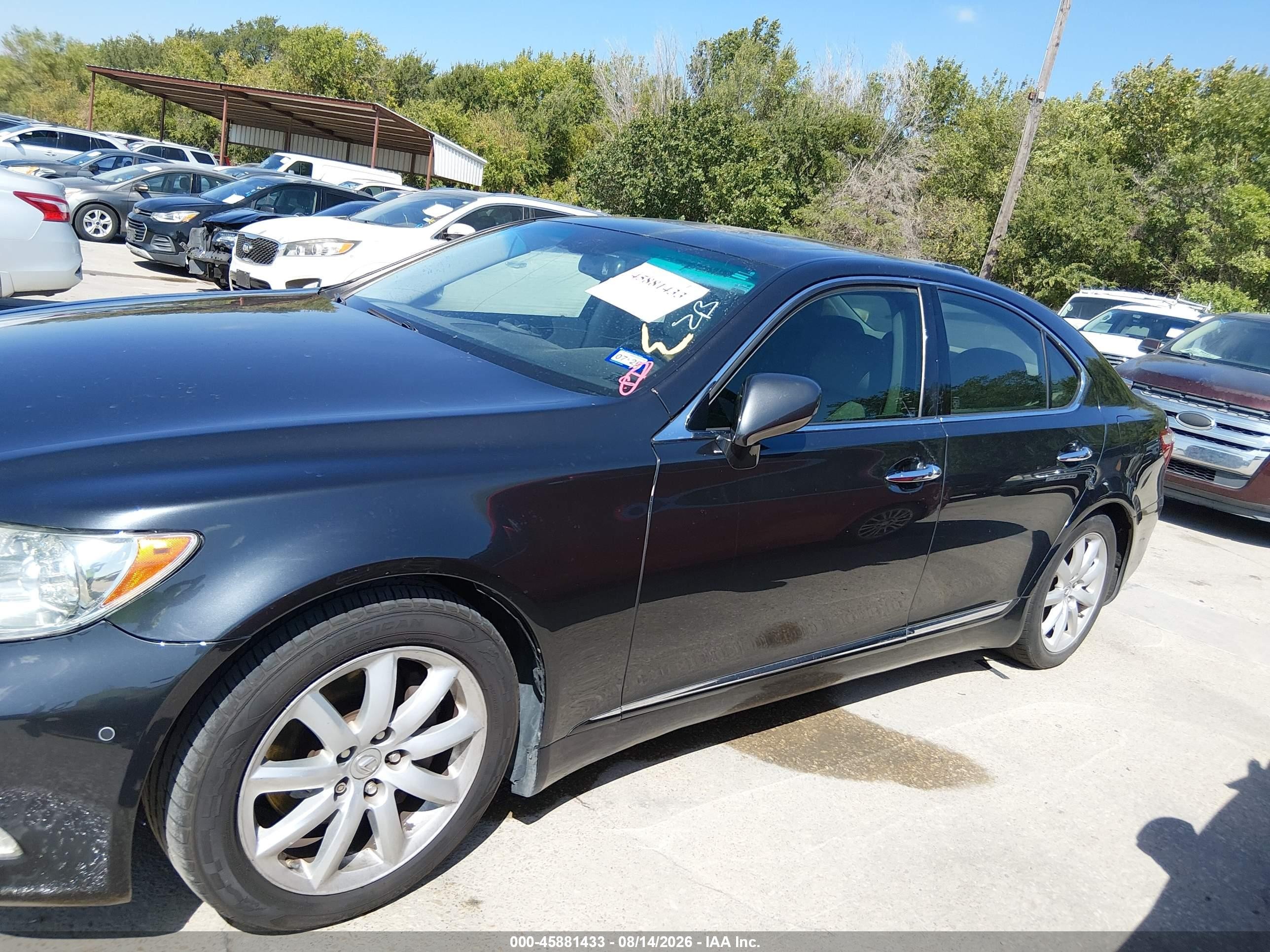 2007 Lexus Ls 460   Black vin: JTHBL46F175029473