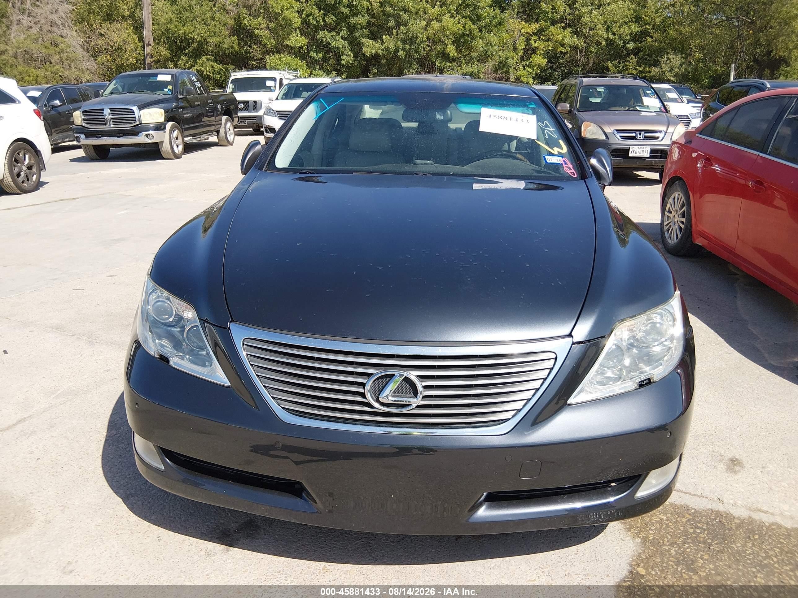 2007 Lexus Ls 460   Black vin: JTHBL46F175029473