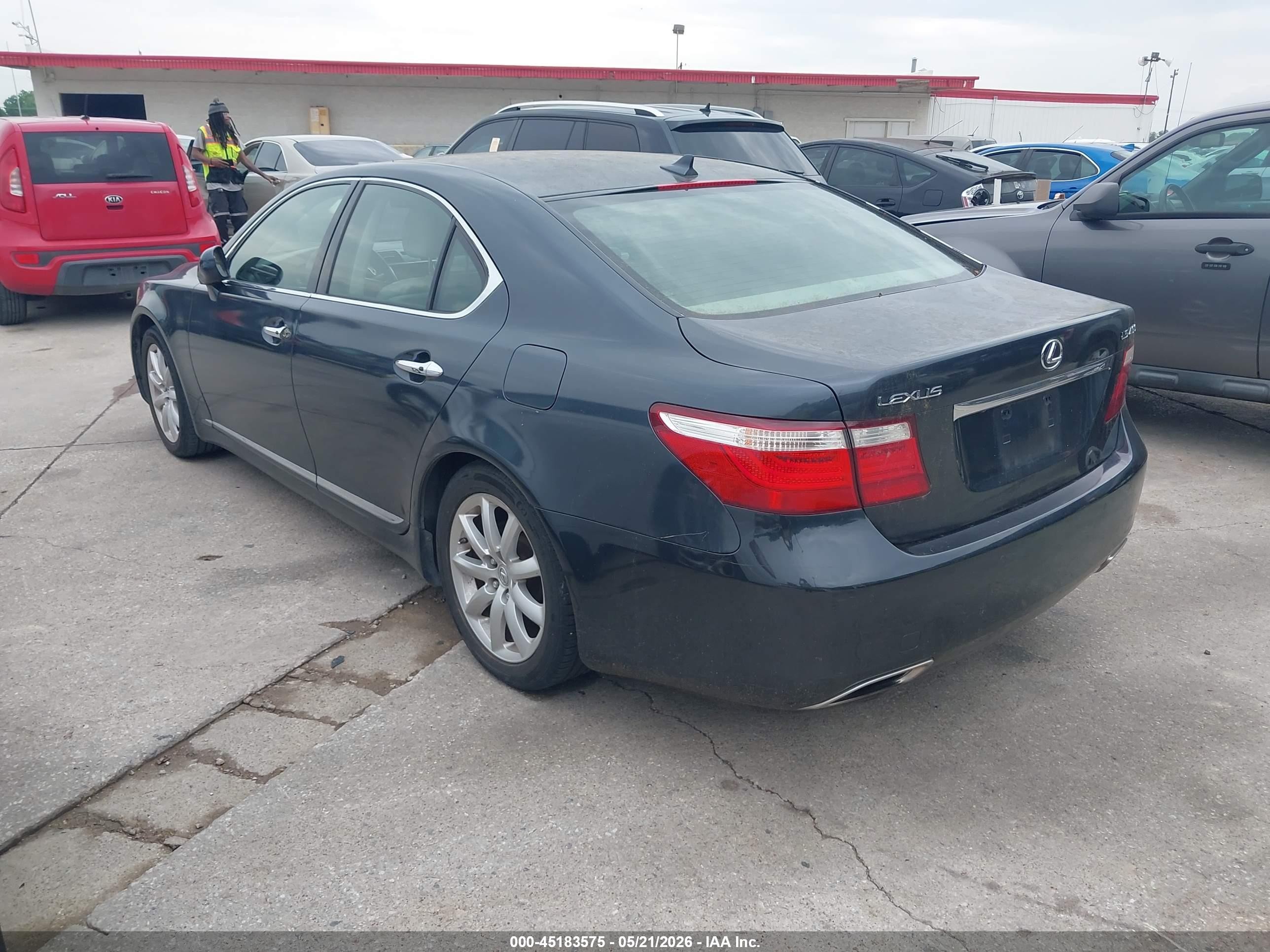 2007 Lexus Ls 460   Синий vin: JTHBL46F175042465
