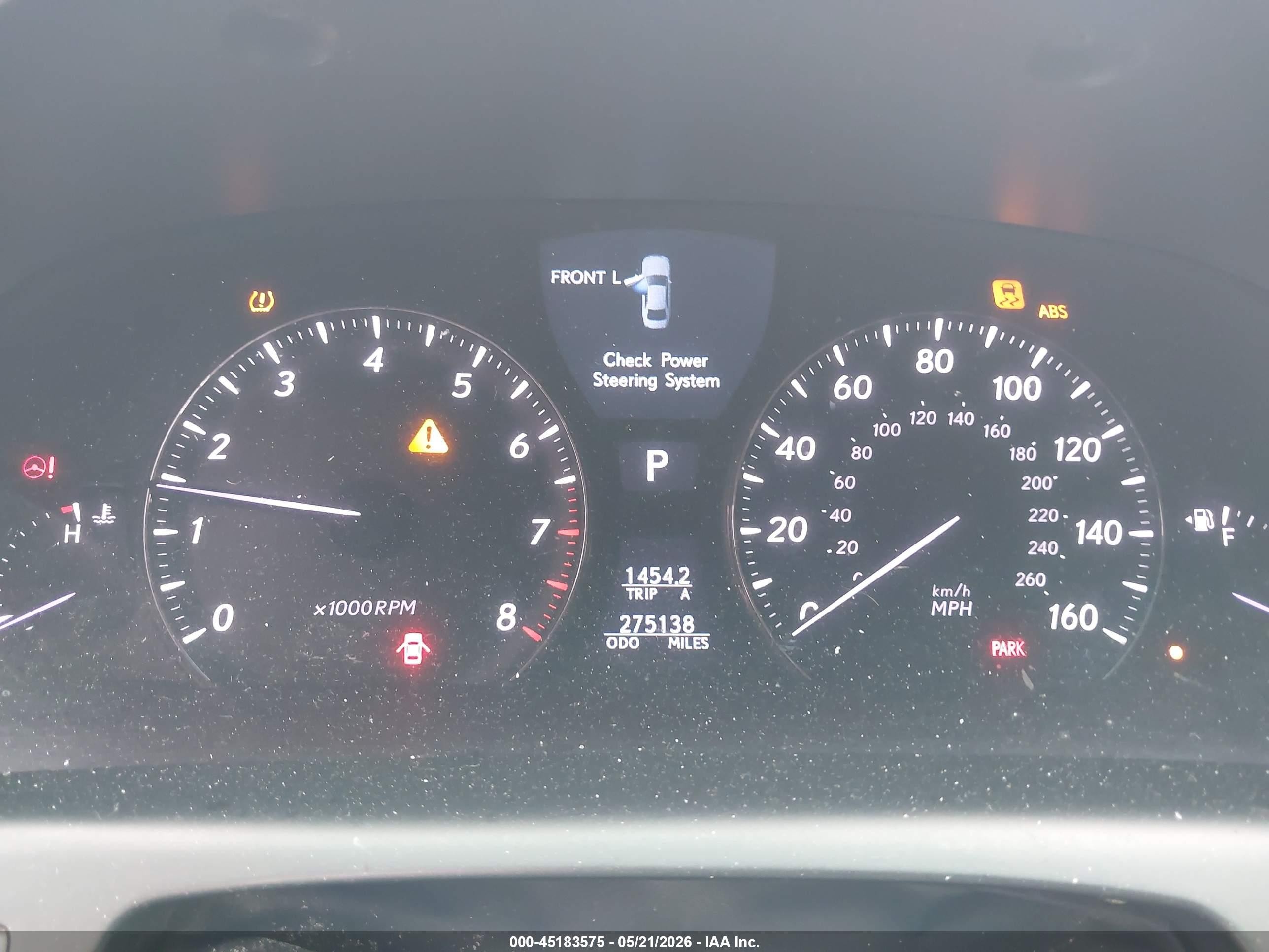 2007 Lexus Ls 460   Синий vin: JTHBL46F175042465