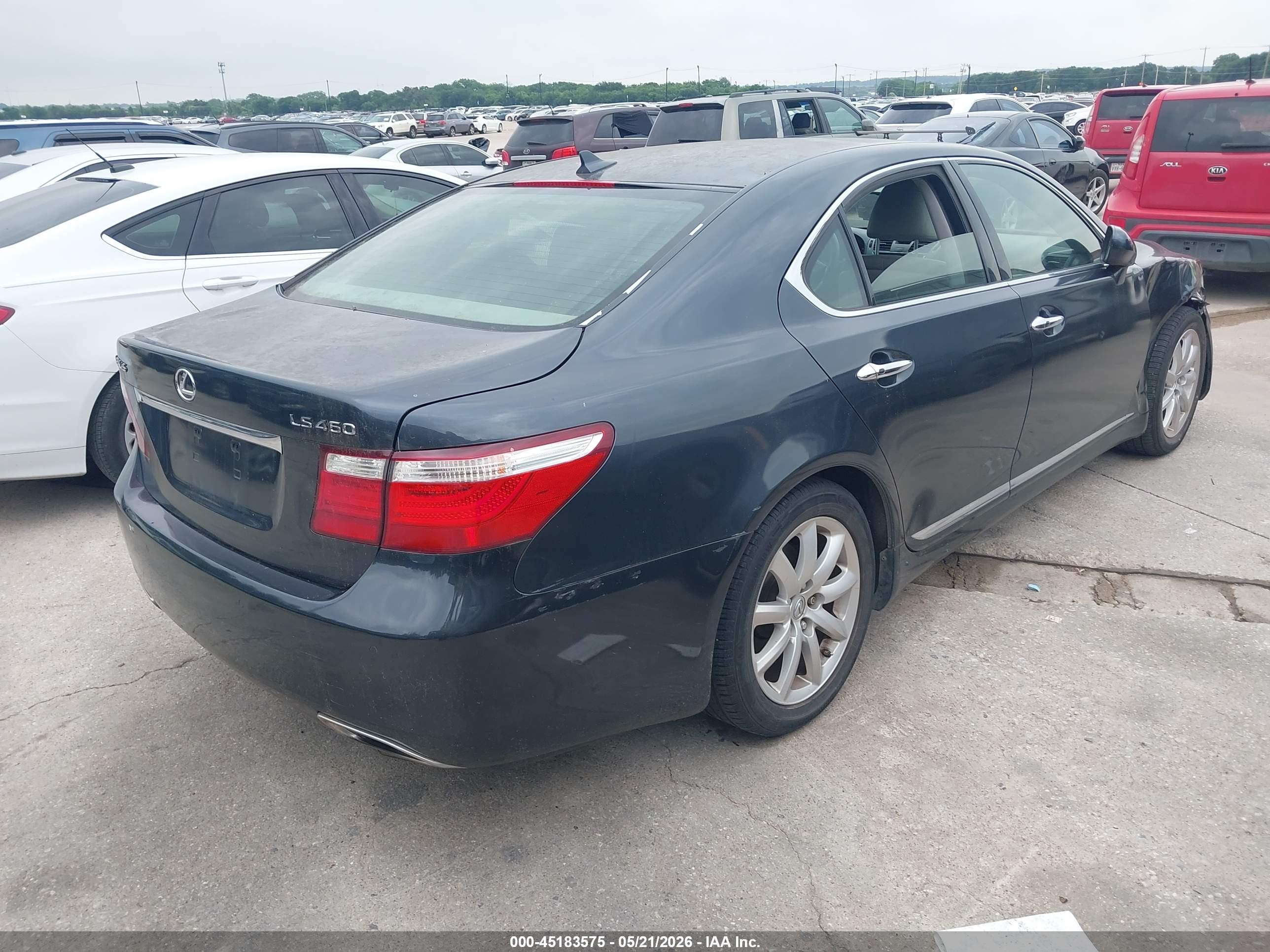 2007 Lexus Ls 460   Синий vin: JTHBL46F175042465