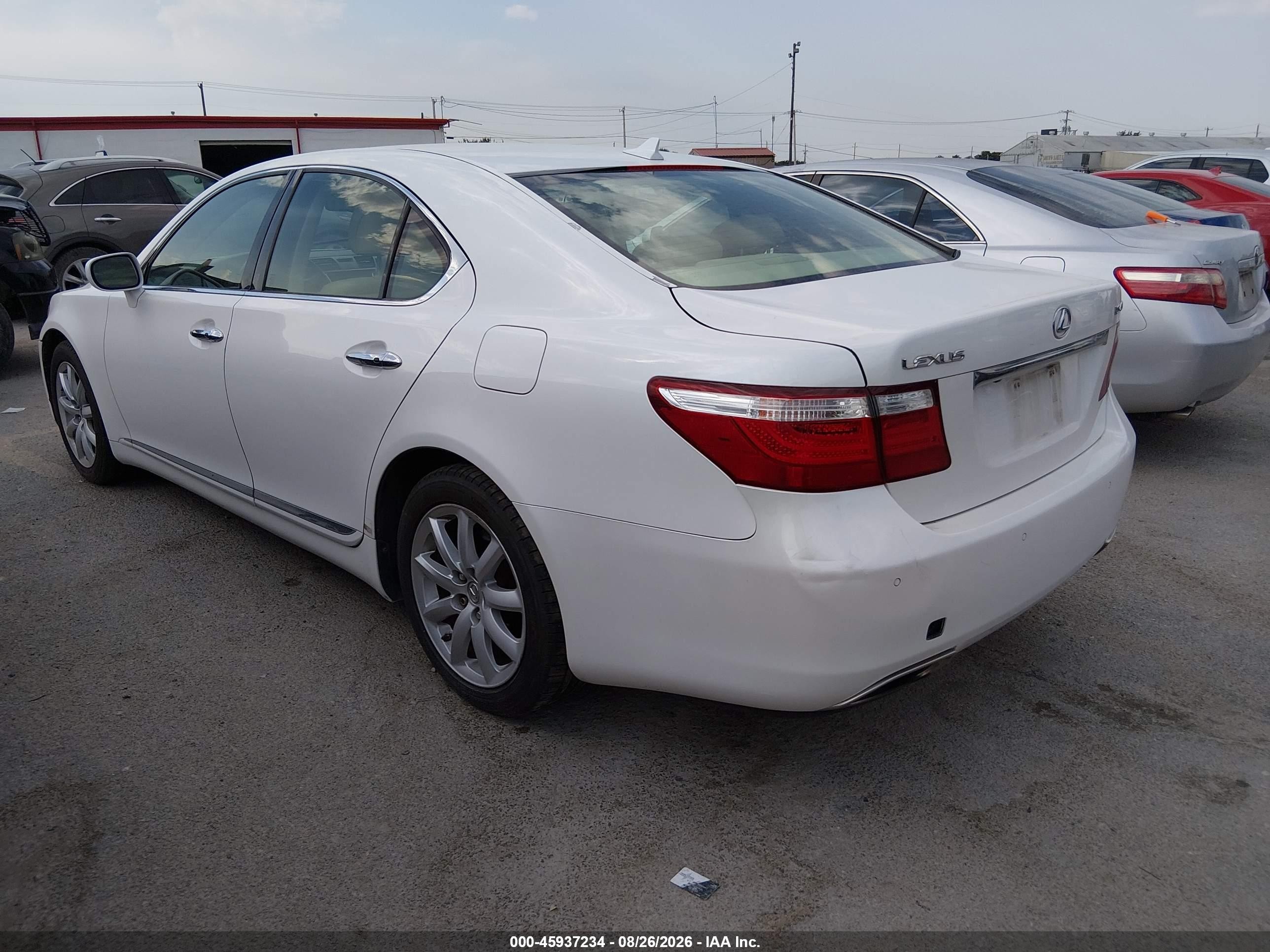 2007 Lexus Ls 460 Cream vin: JTHBL46F175042532