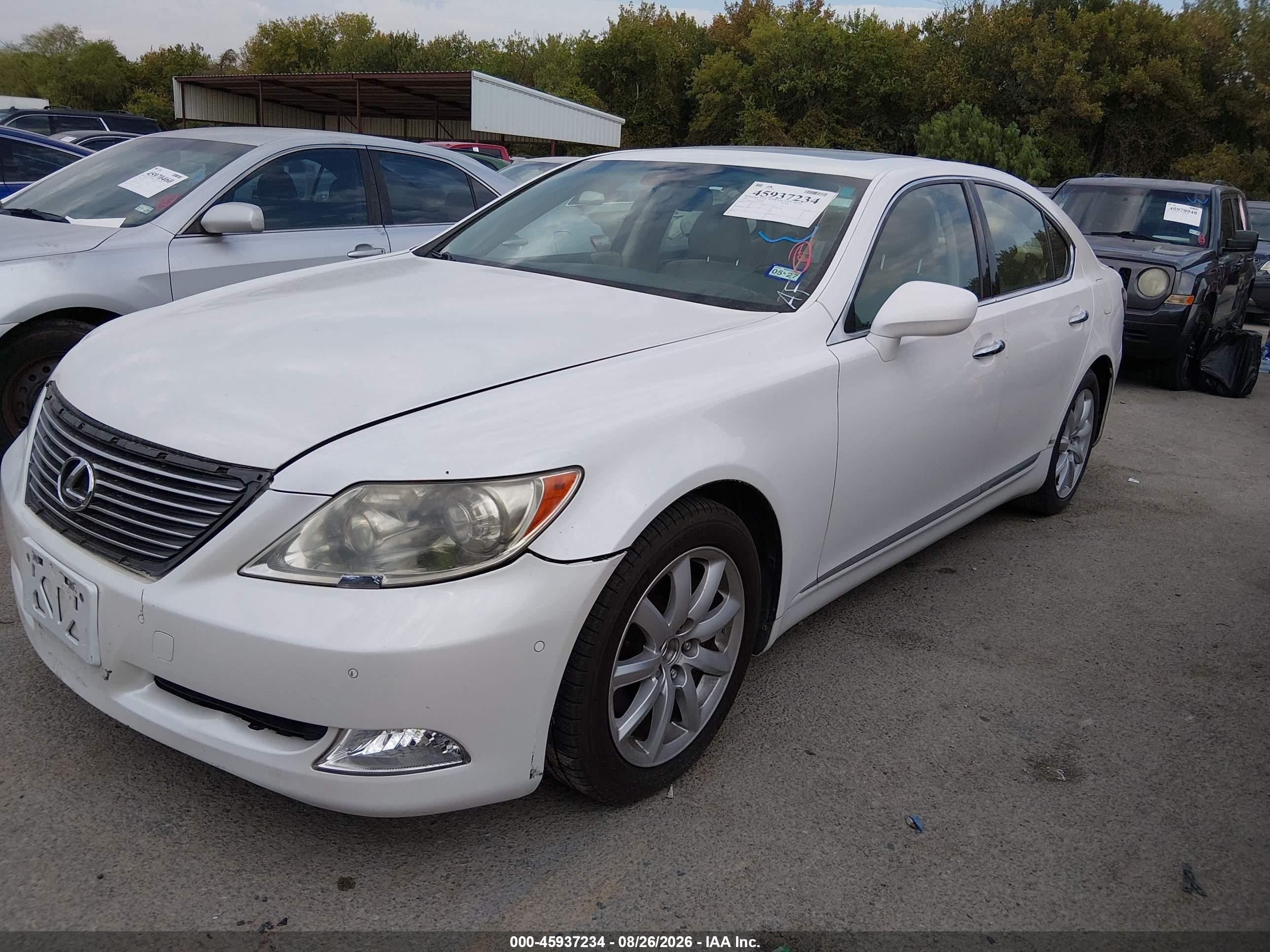 2007 Lexus Ls 460 Cream vin: JTHBL46F175042532